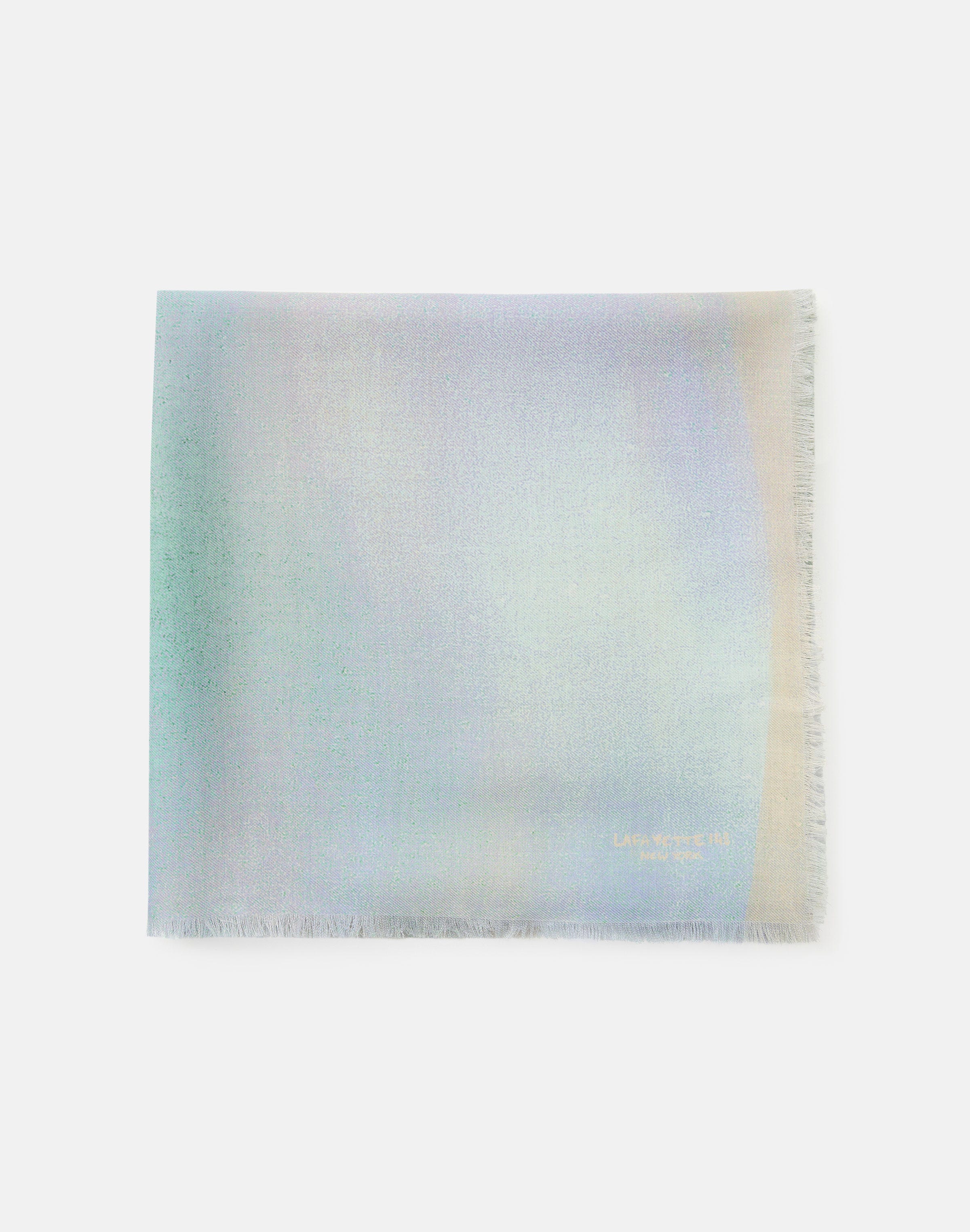 Aurora Print Cashmere-Silk Scarf