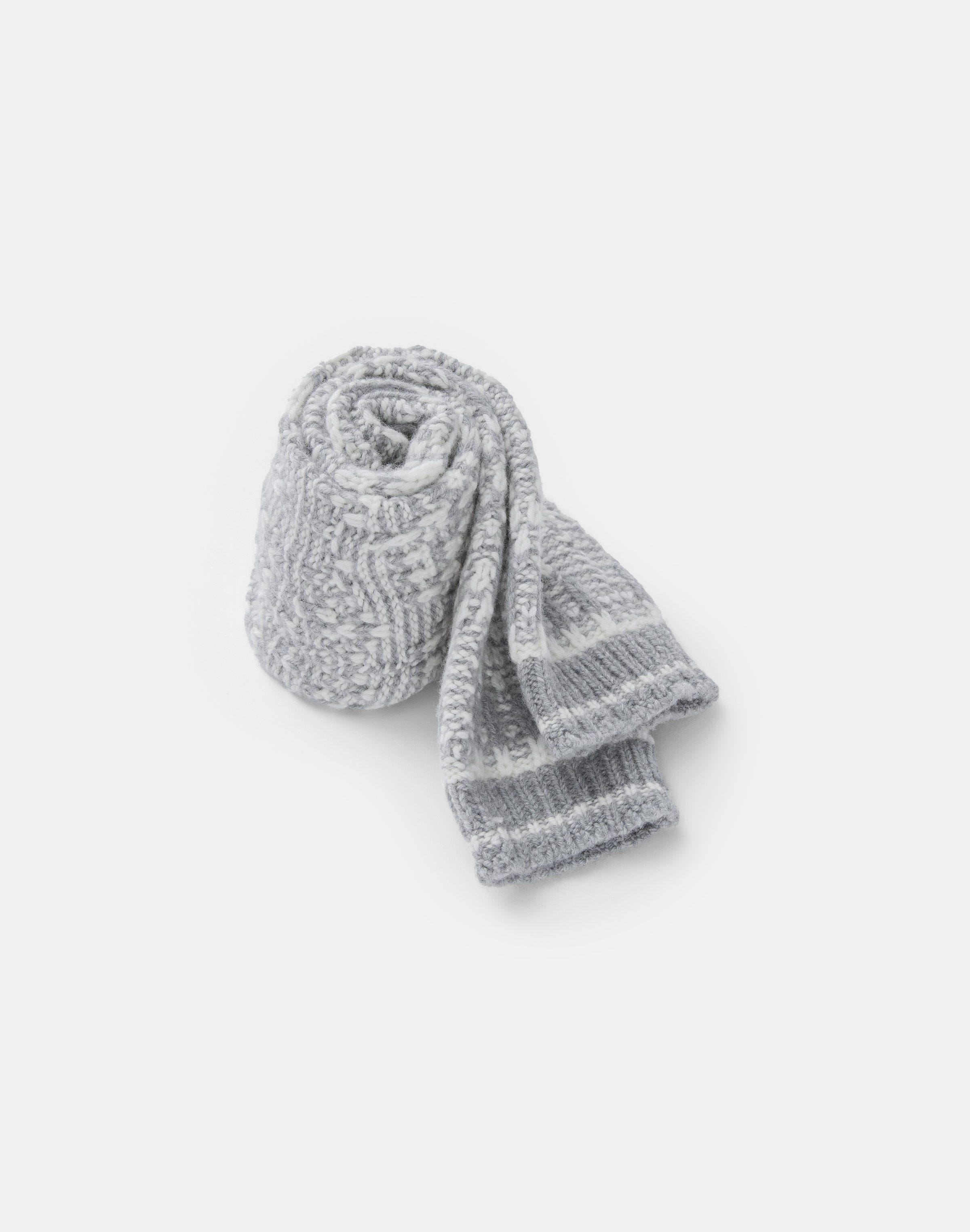 Merino Wool-Cashmere Fair Isle Socks