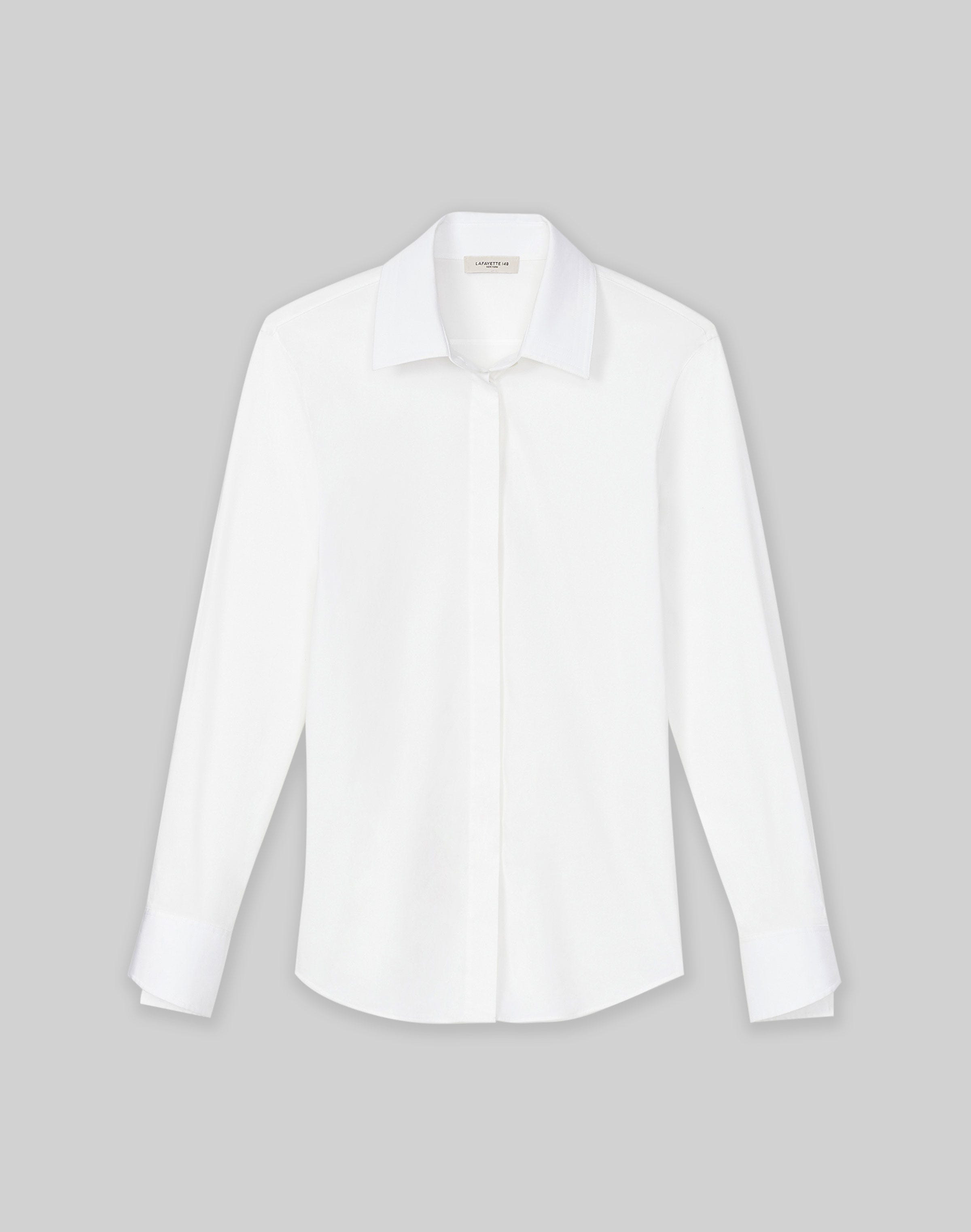 Stretch Cotton Straight Shirt
