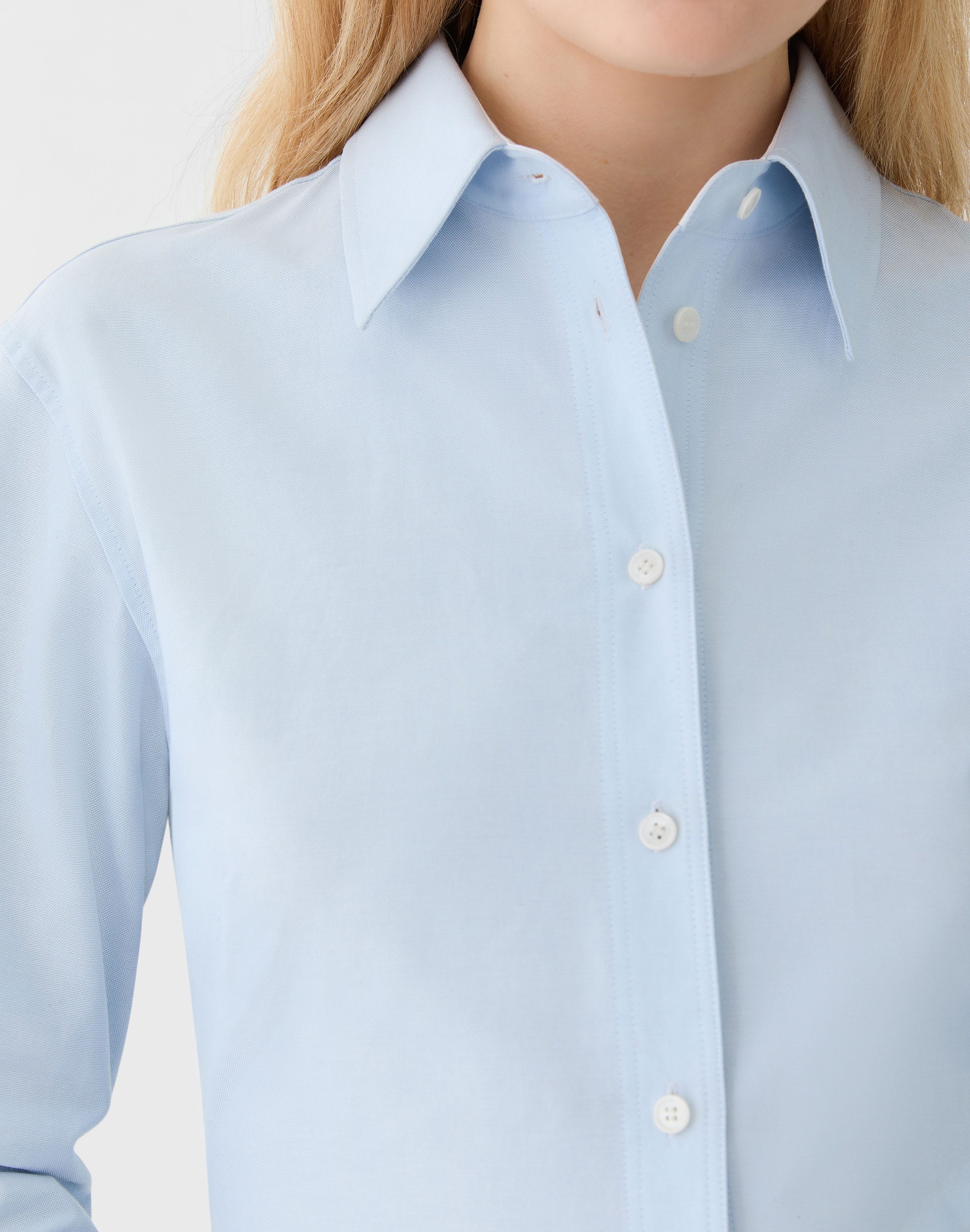 Petite Cotton Oxford Fitted Shirt
