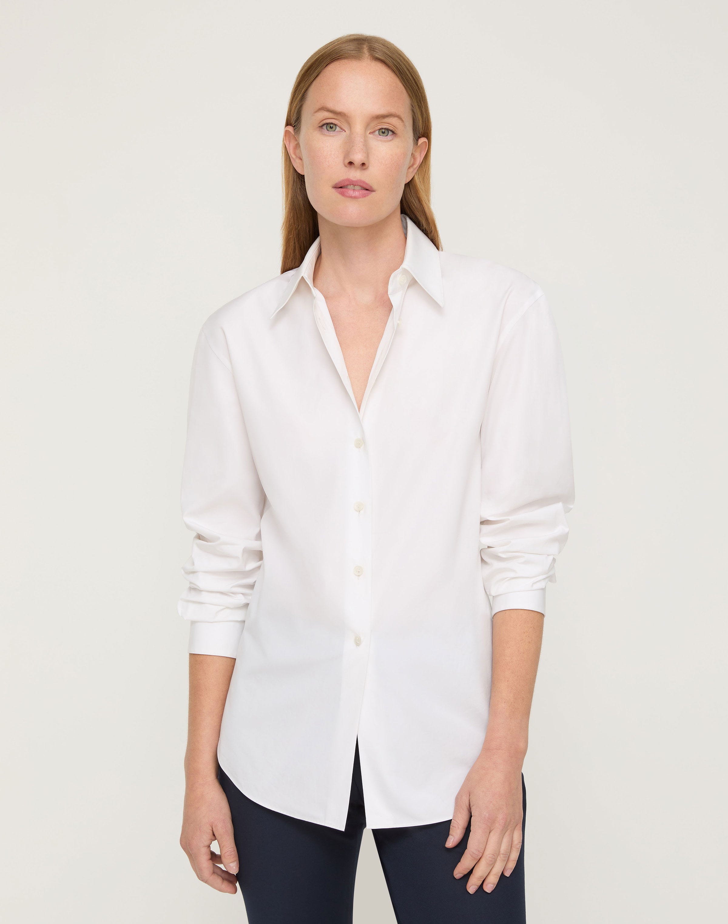 Organic Cotton Poplin Tailored Shirt