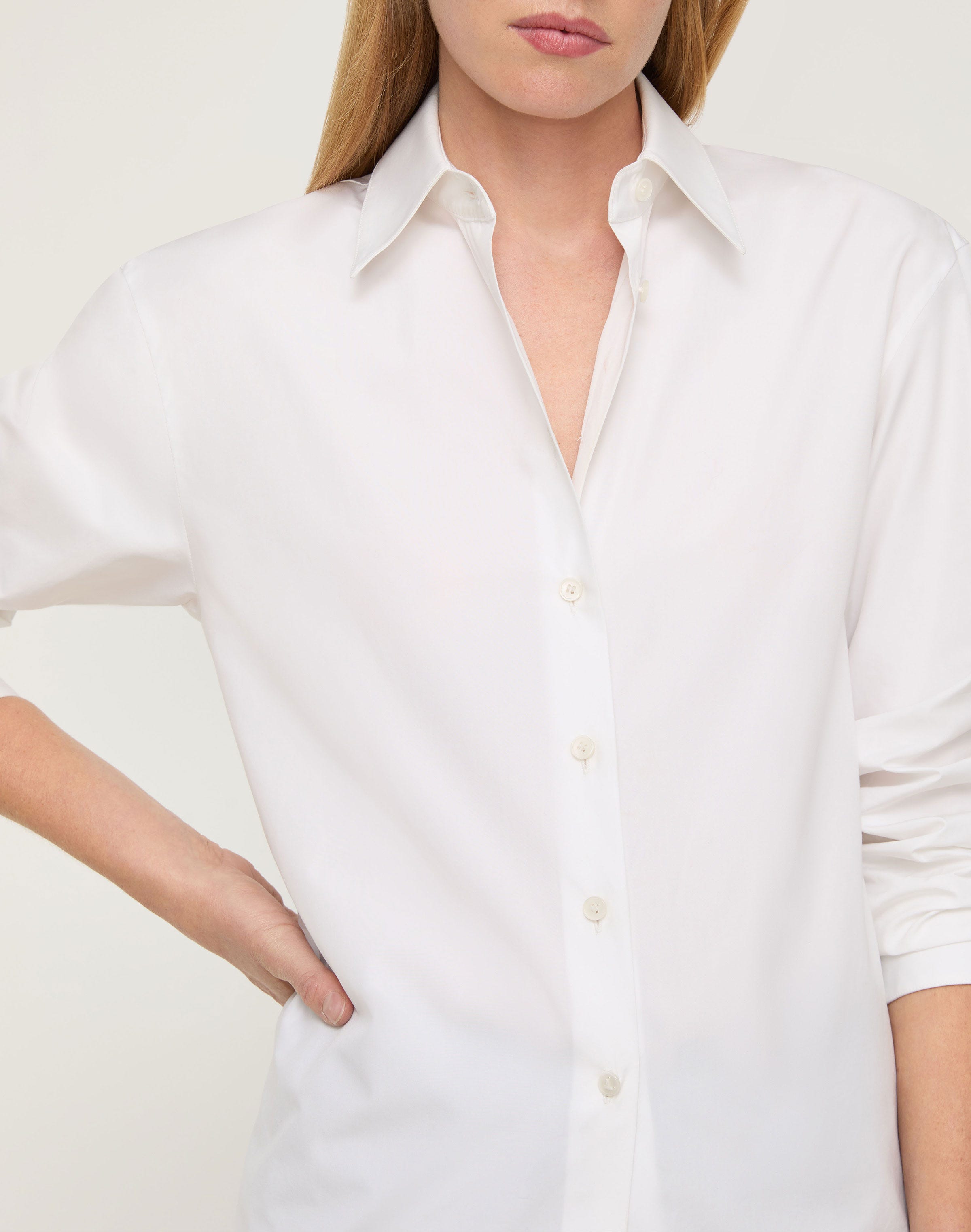 Organic Cotton Poplin Tailored Shirt