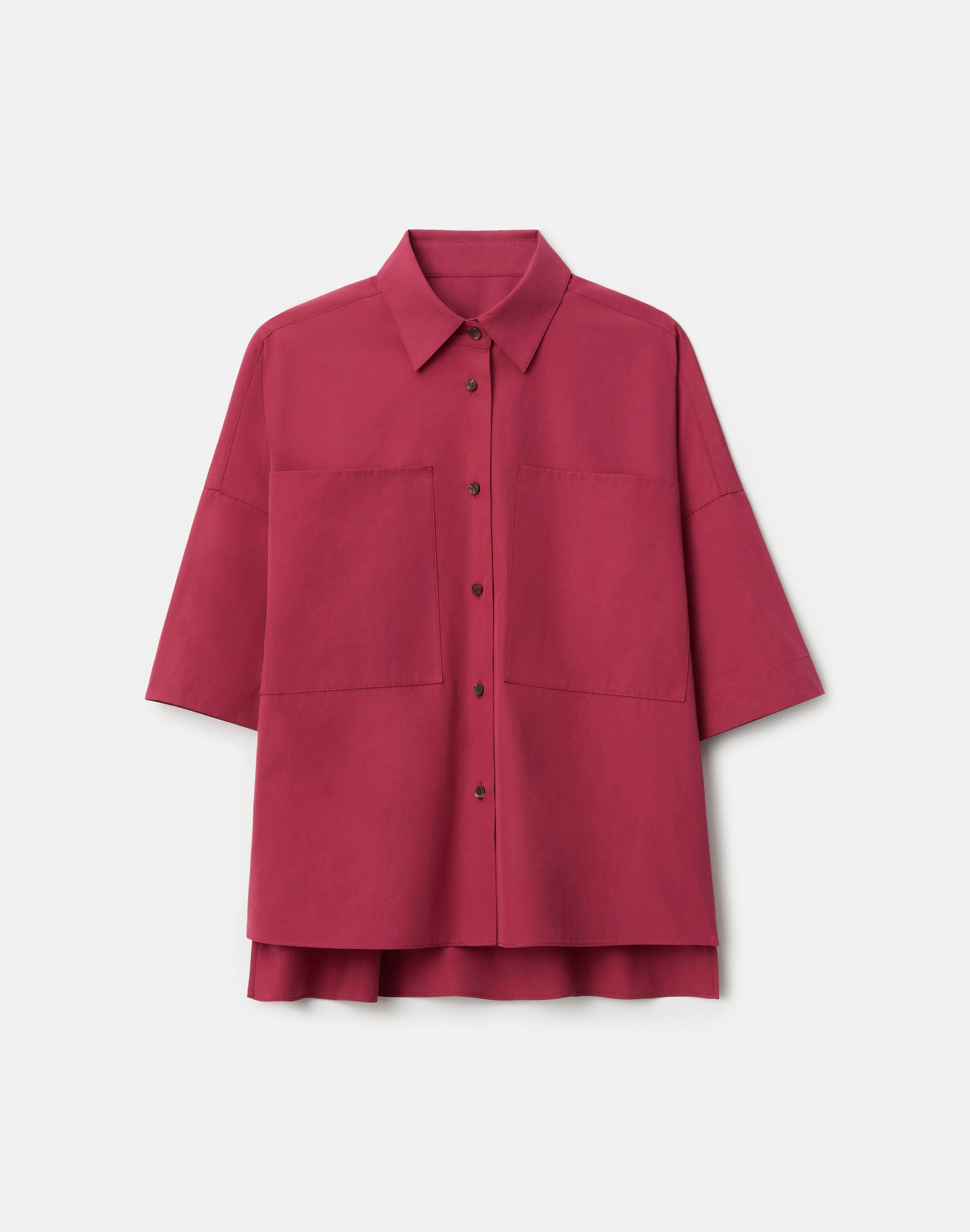 Organic Cotton Poplin Patch Pocket Shirt