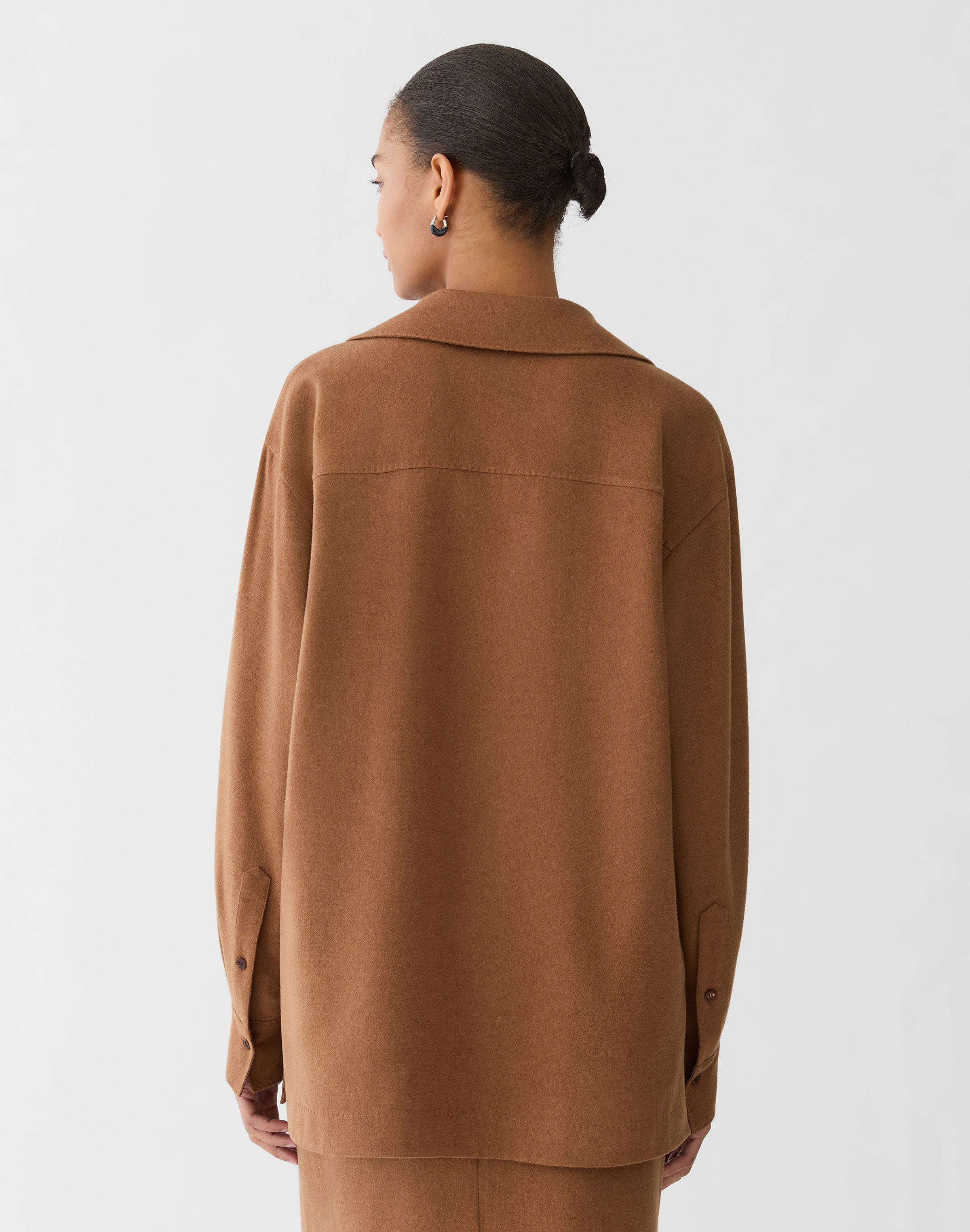 Camel Hair Popover Blouse