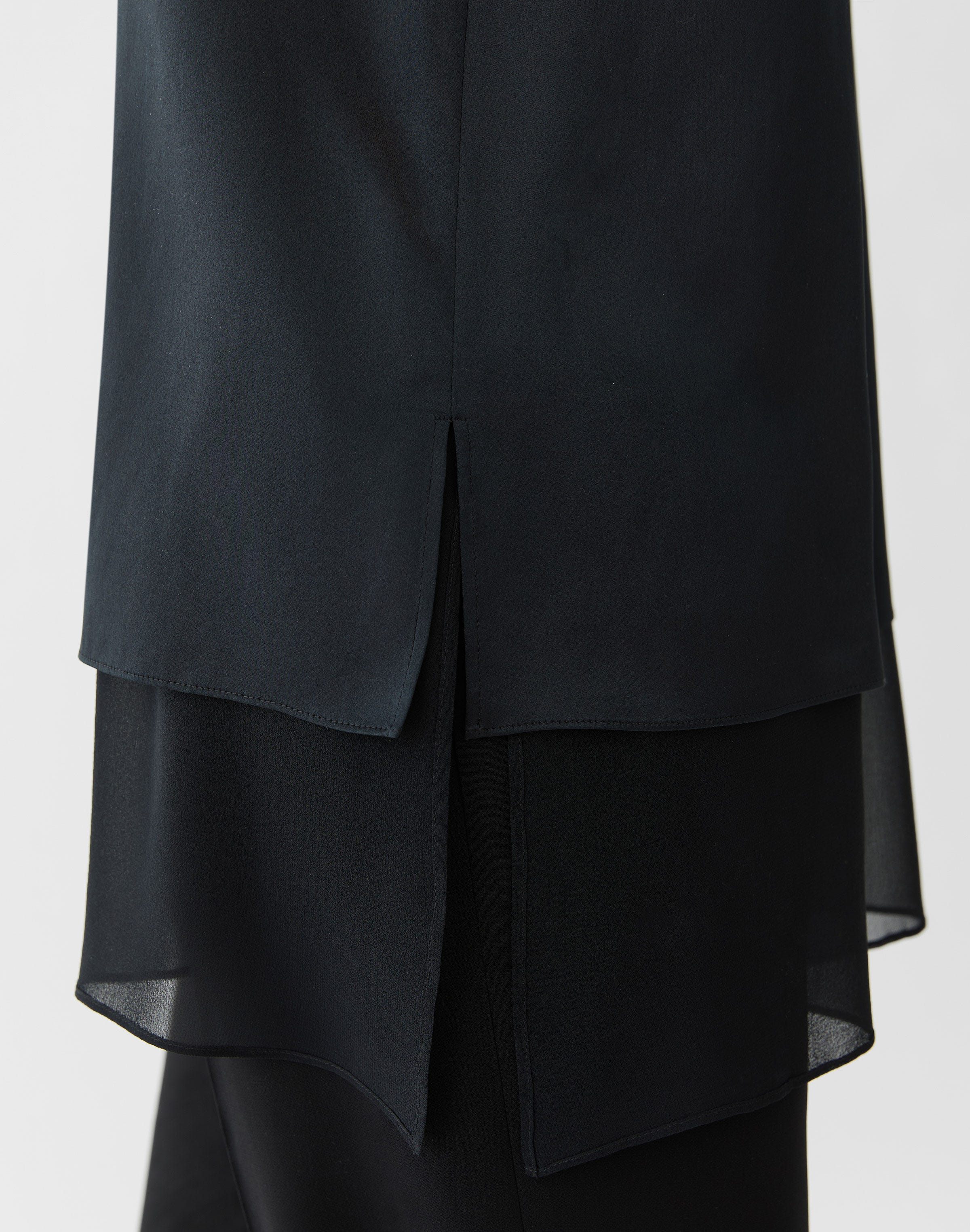 Silk Charmeuse & Chiffon Reversible Tank
