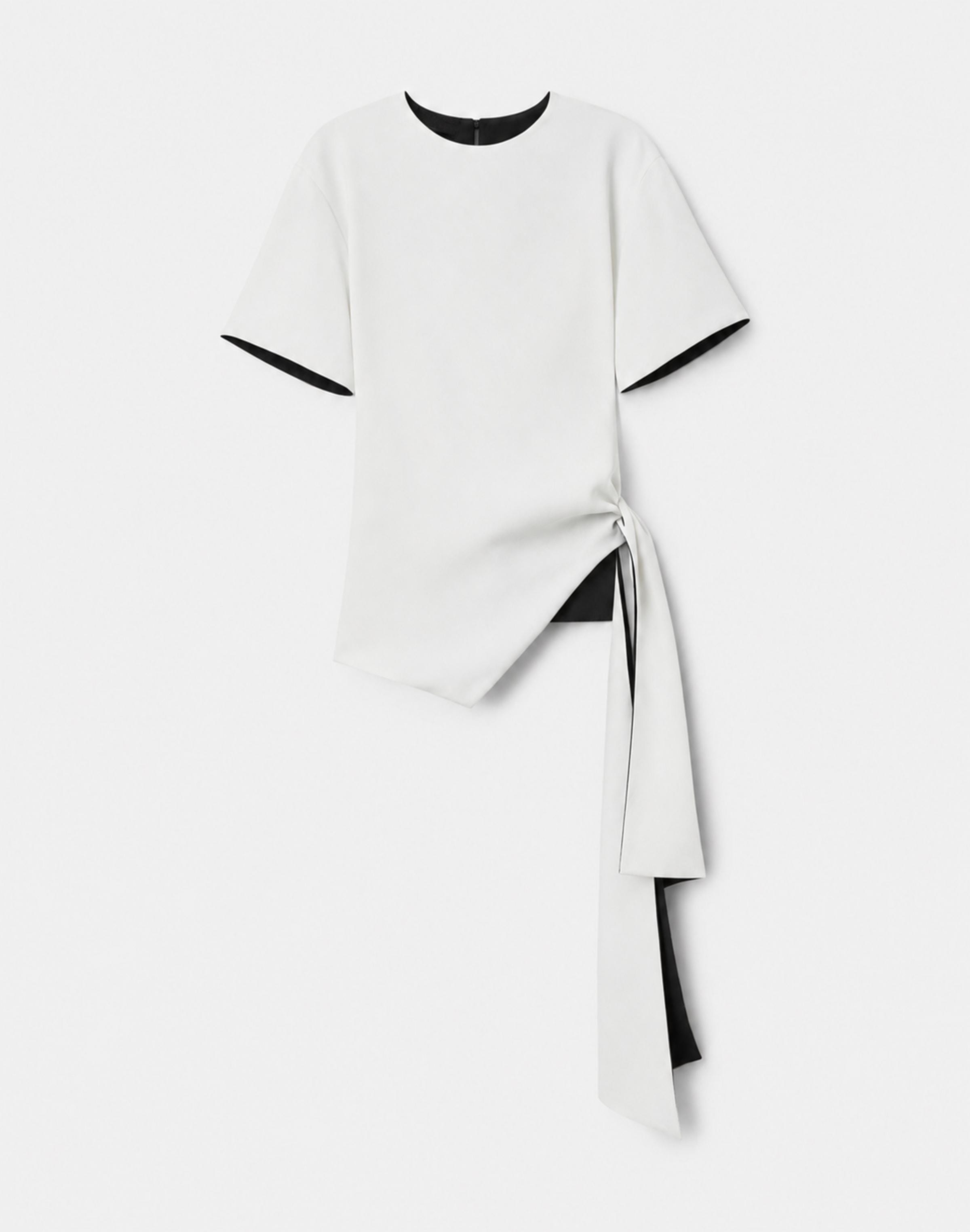 Responsible Finesse Crepe Reversible Side Tie Blouse
