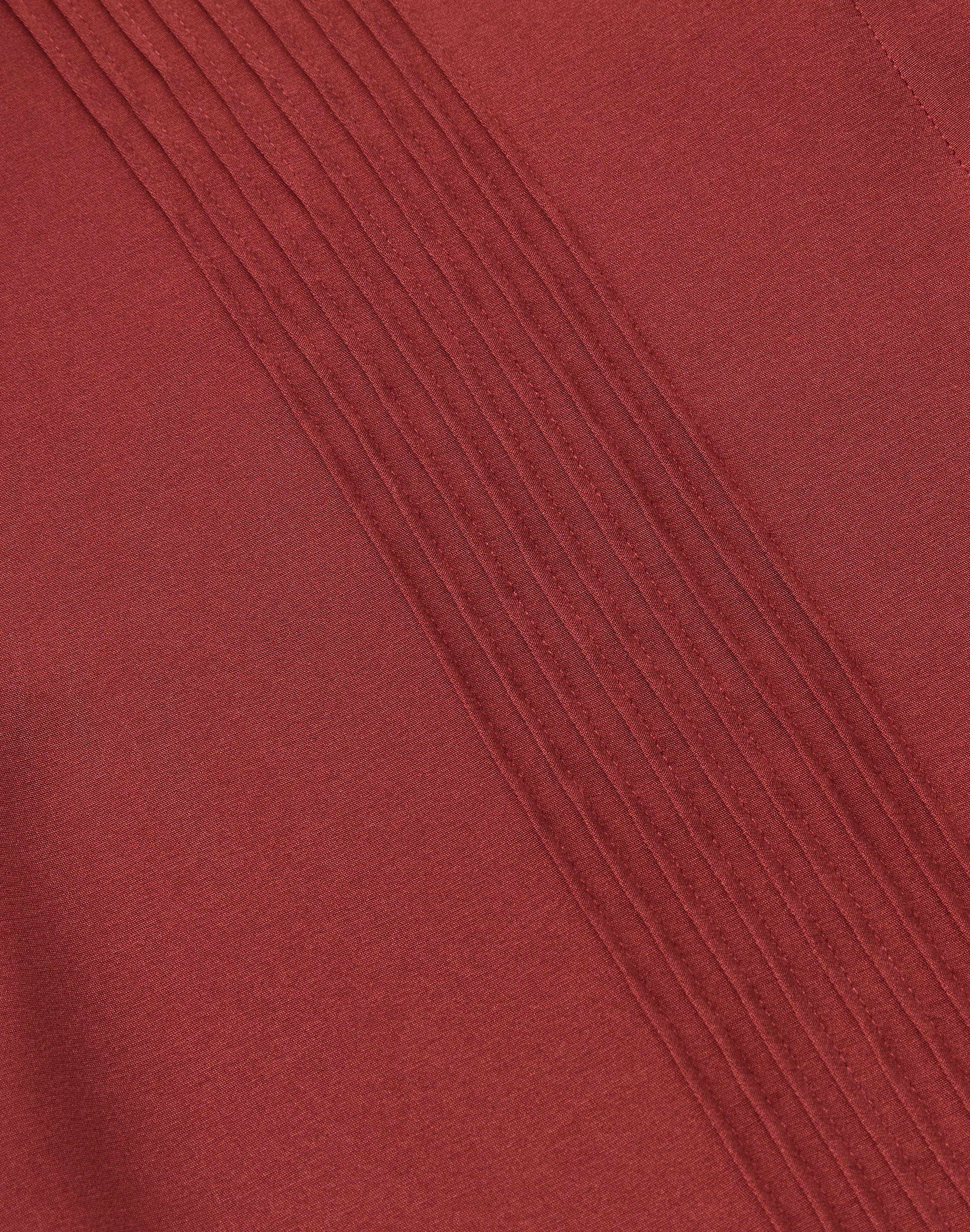 Organic Silk Stretch Georgette Pintuck Blouse