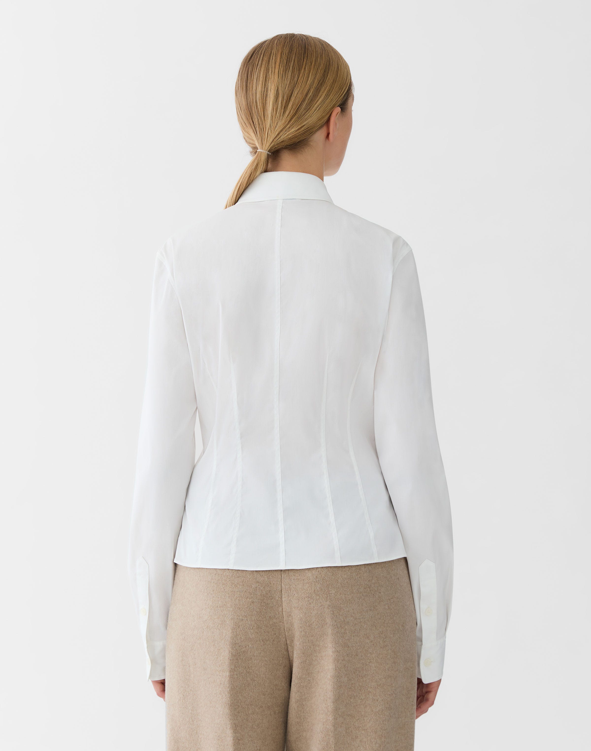 Stretch Cotton Tailored Shirt