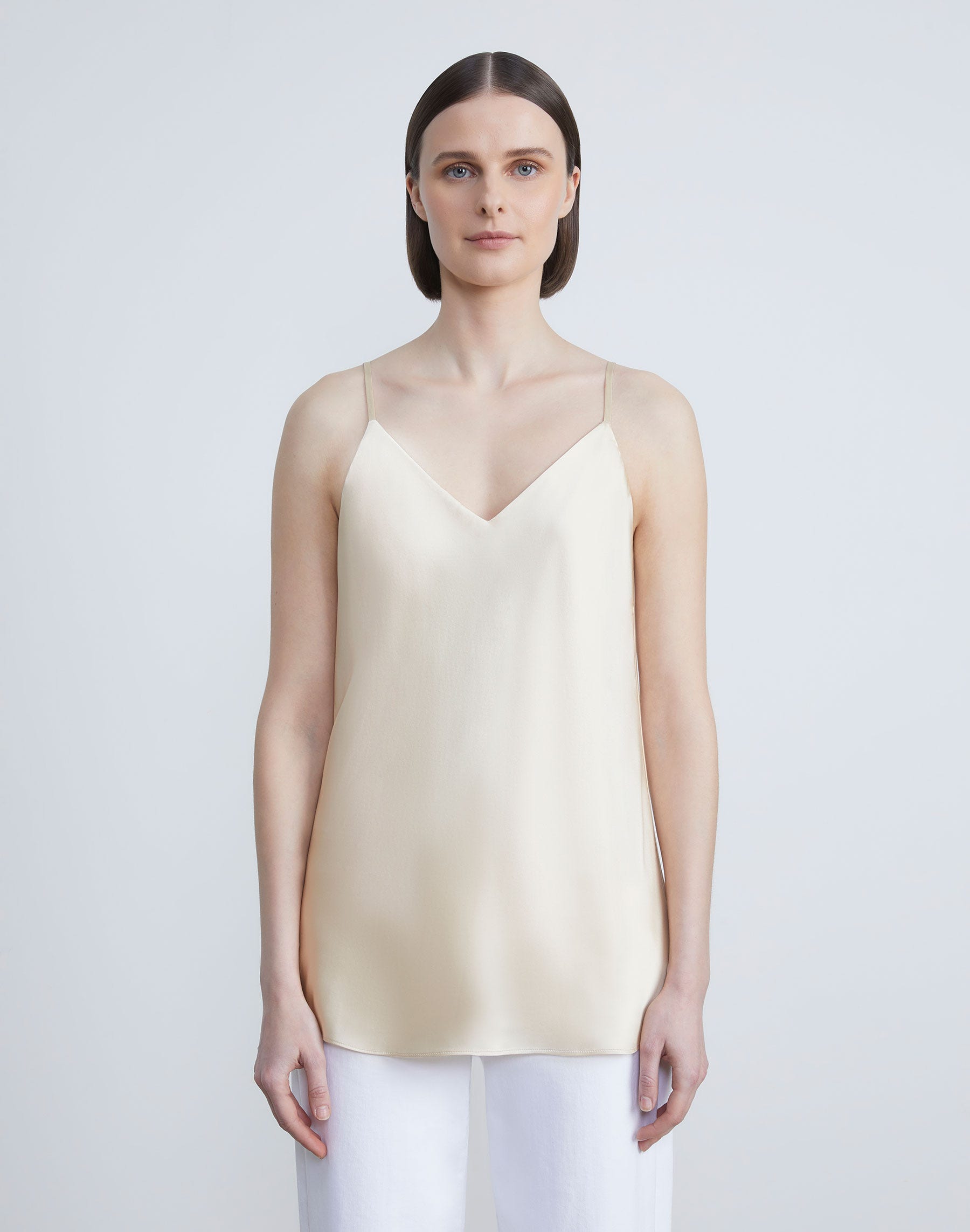 Silk Charmeuse Bias Tank