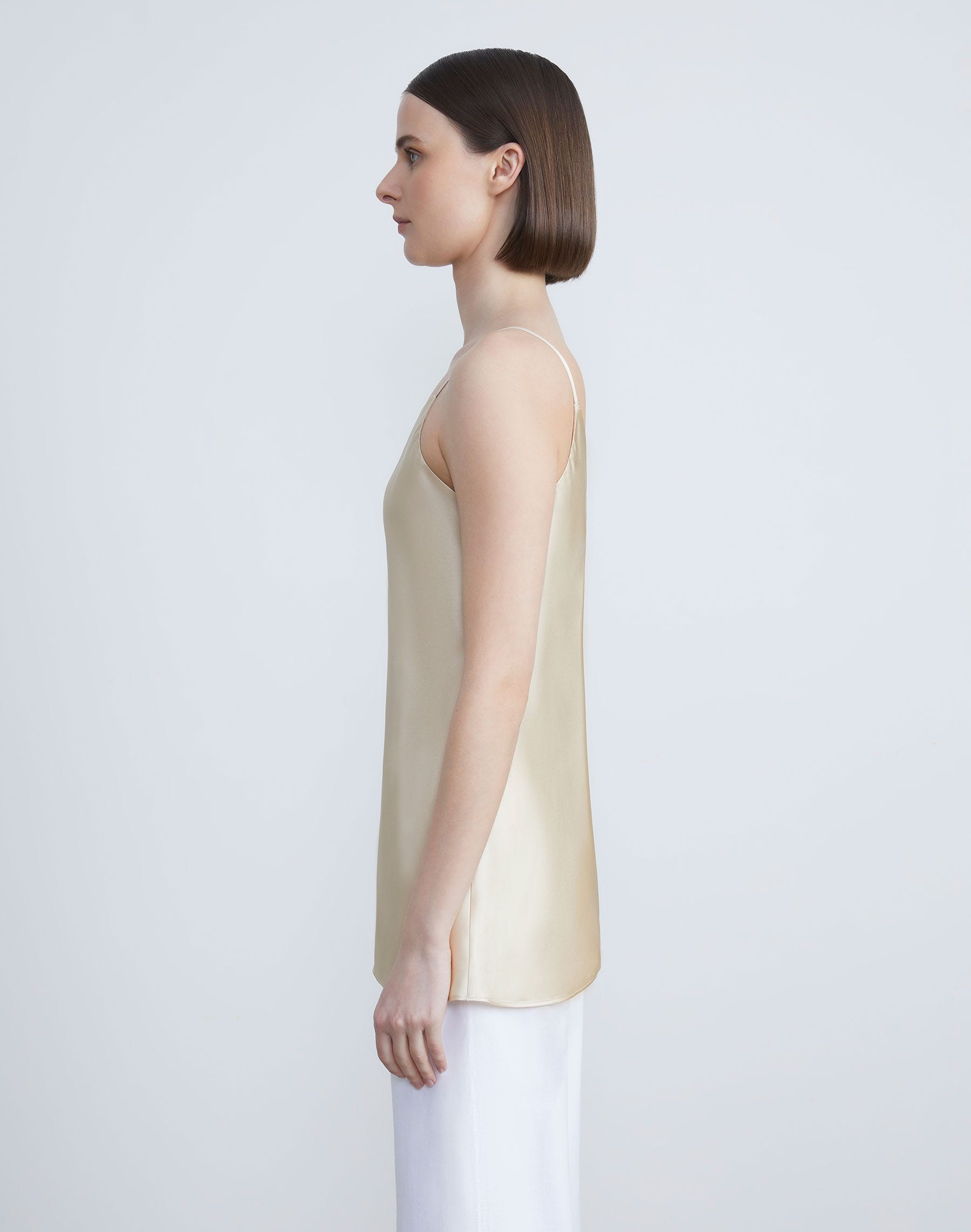 Silk Charmeuse Bias Tank