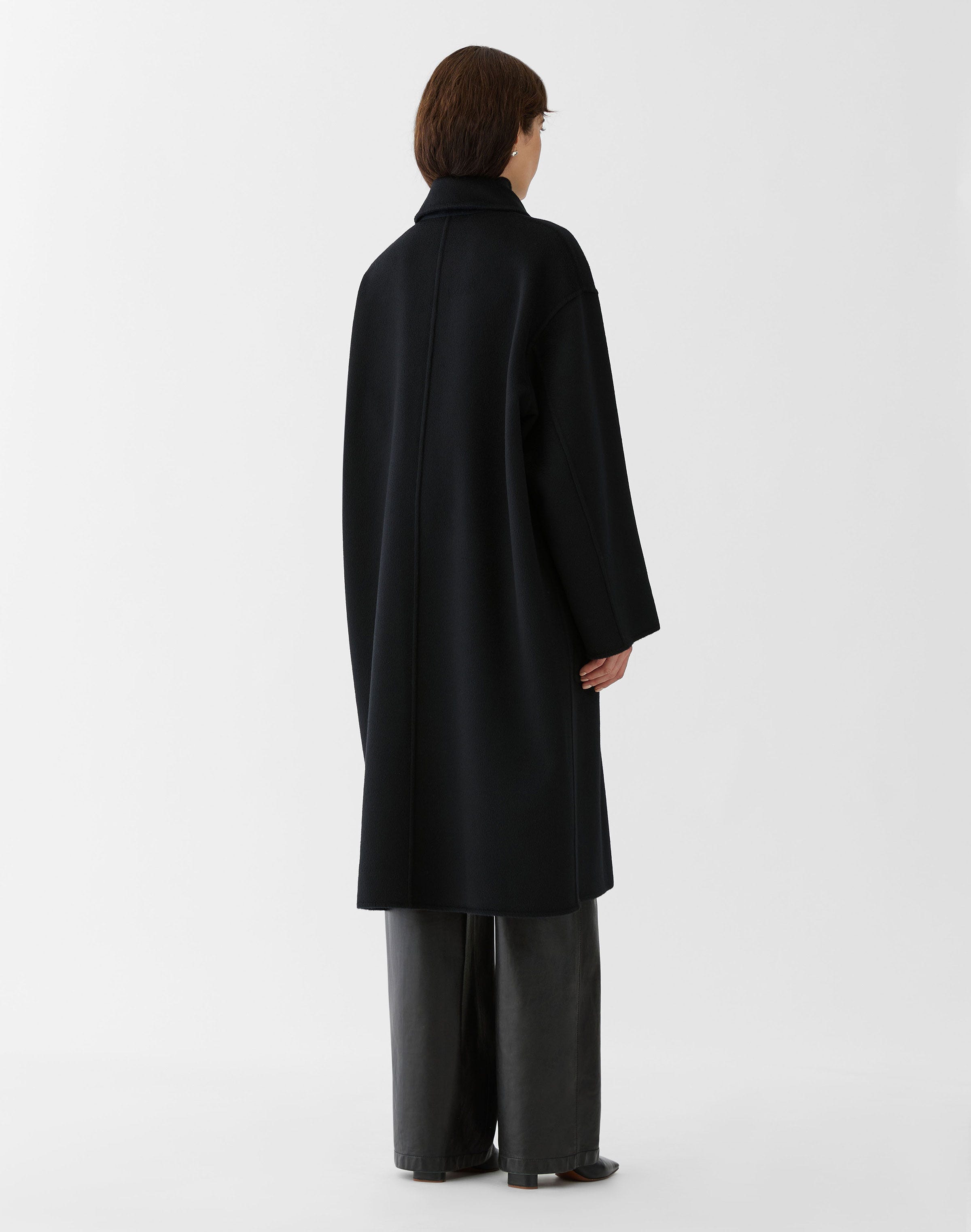 Cashmere Double Face Reversible Oversized Coat