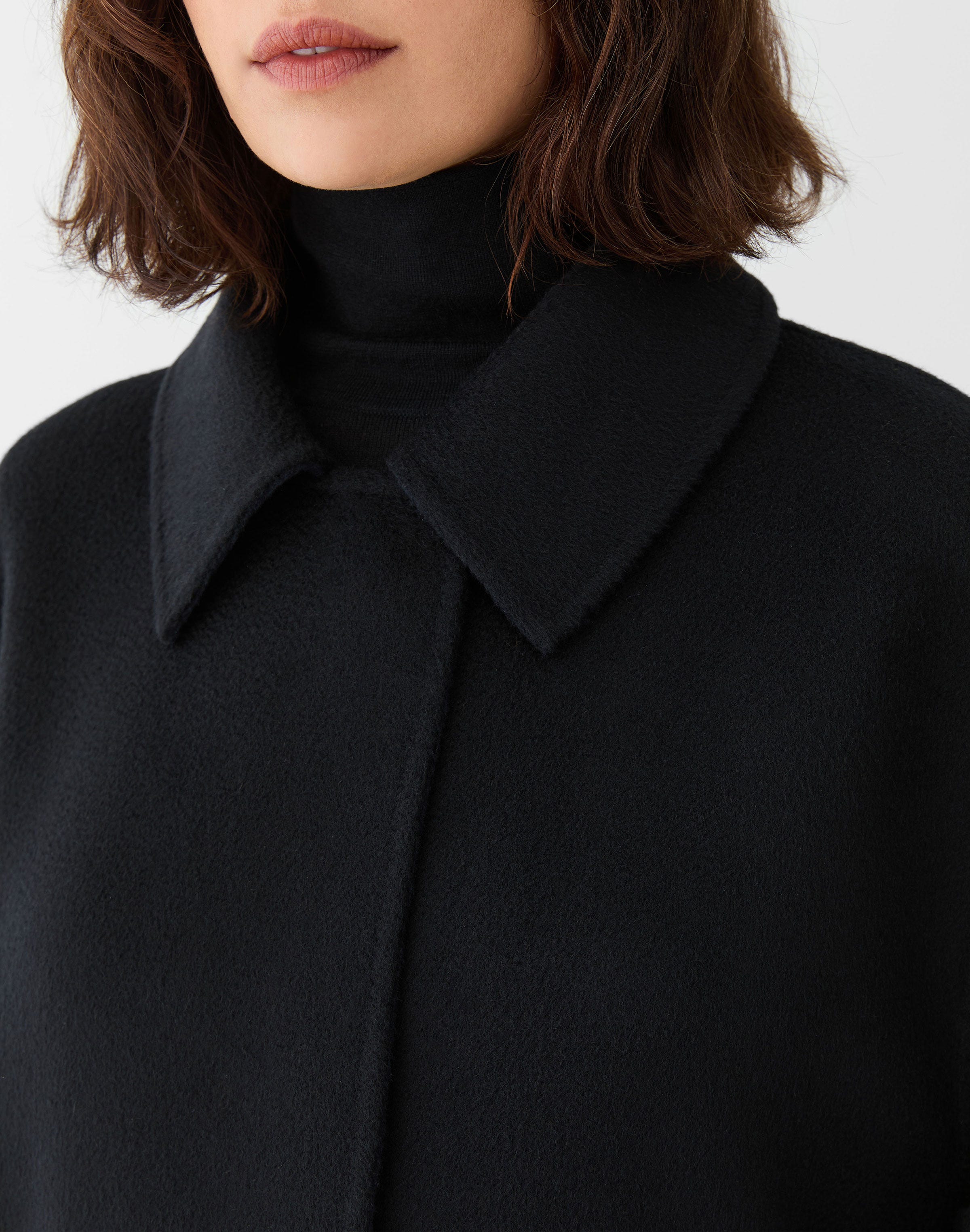 Cashmere Double Face Reversible Oversized Coat