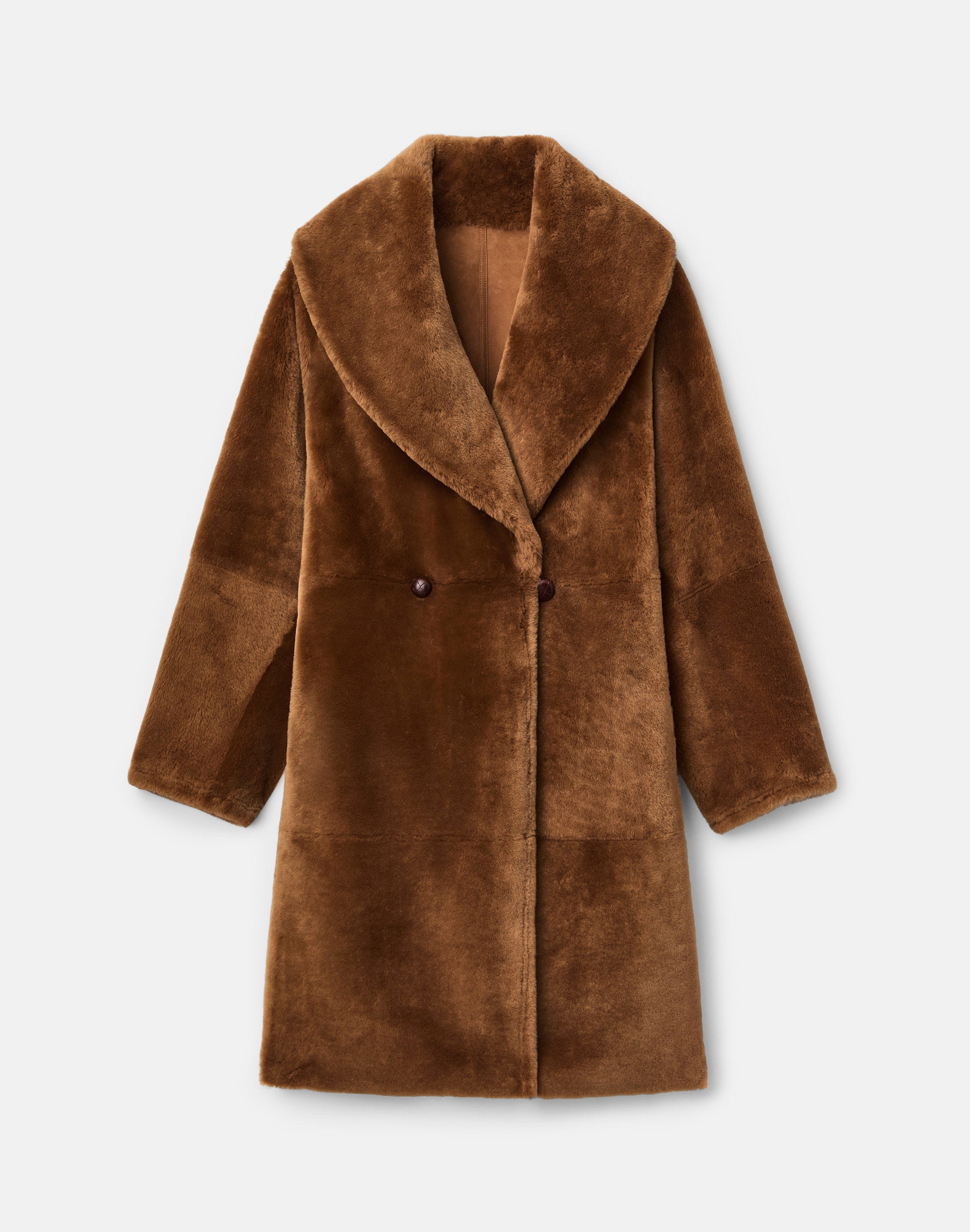 Merino Shearling Oversized Reversible Coat