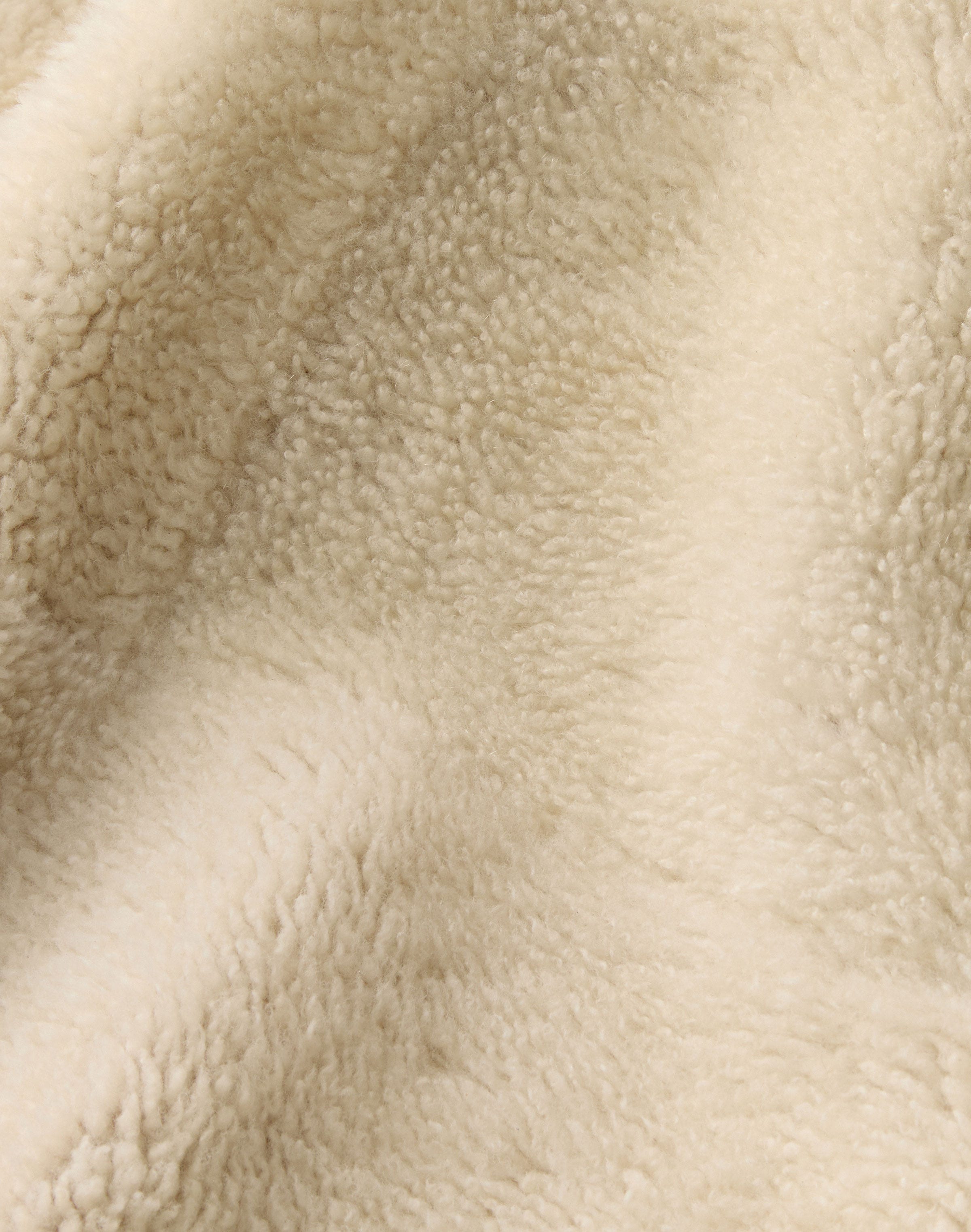Shearling Reversible Shawl Collar Coat
