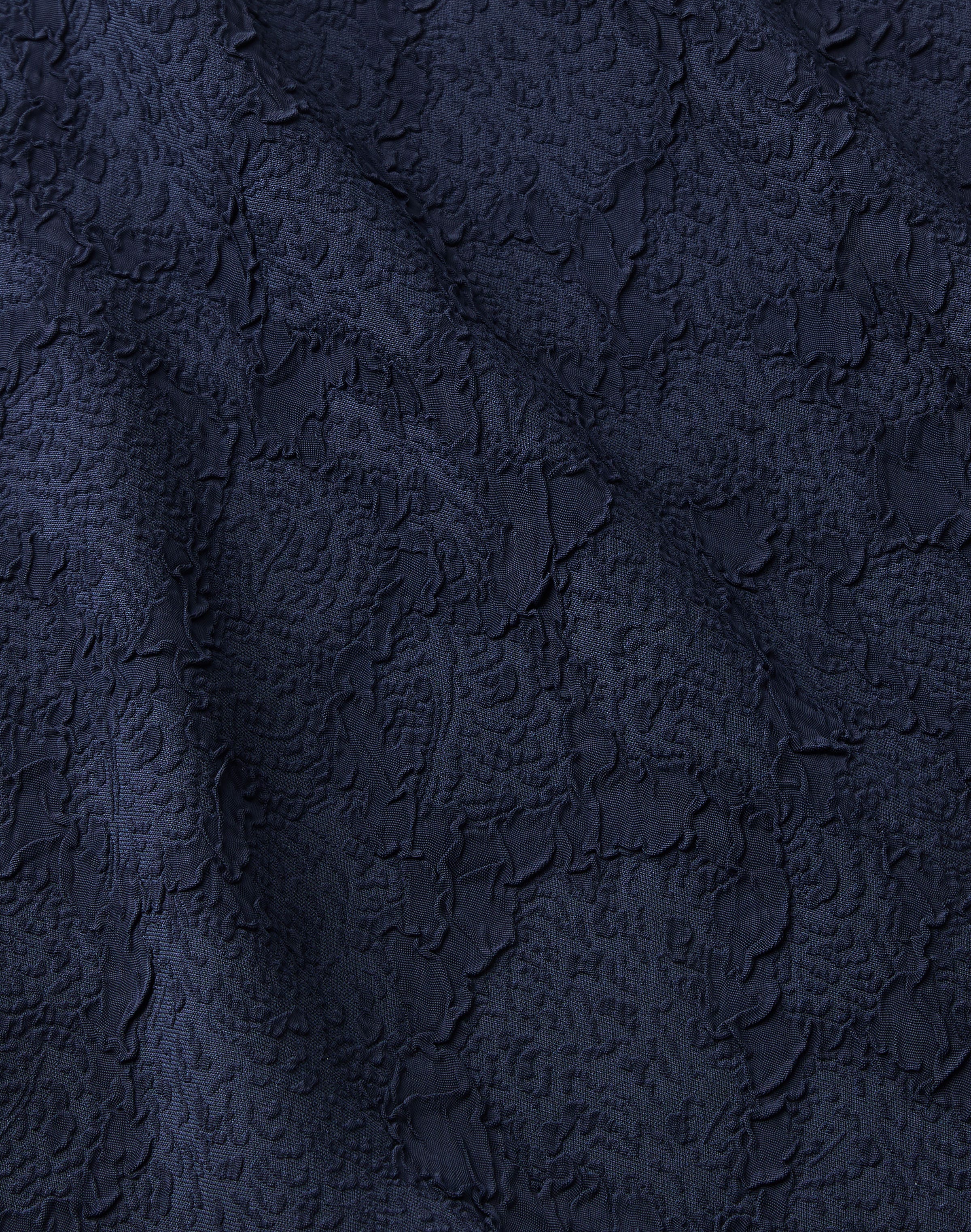 Rosette Jacquard Blouson Gown