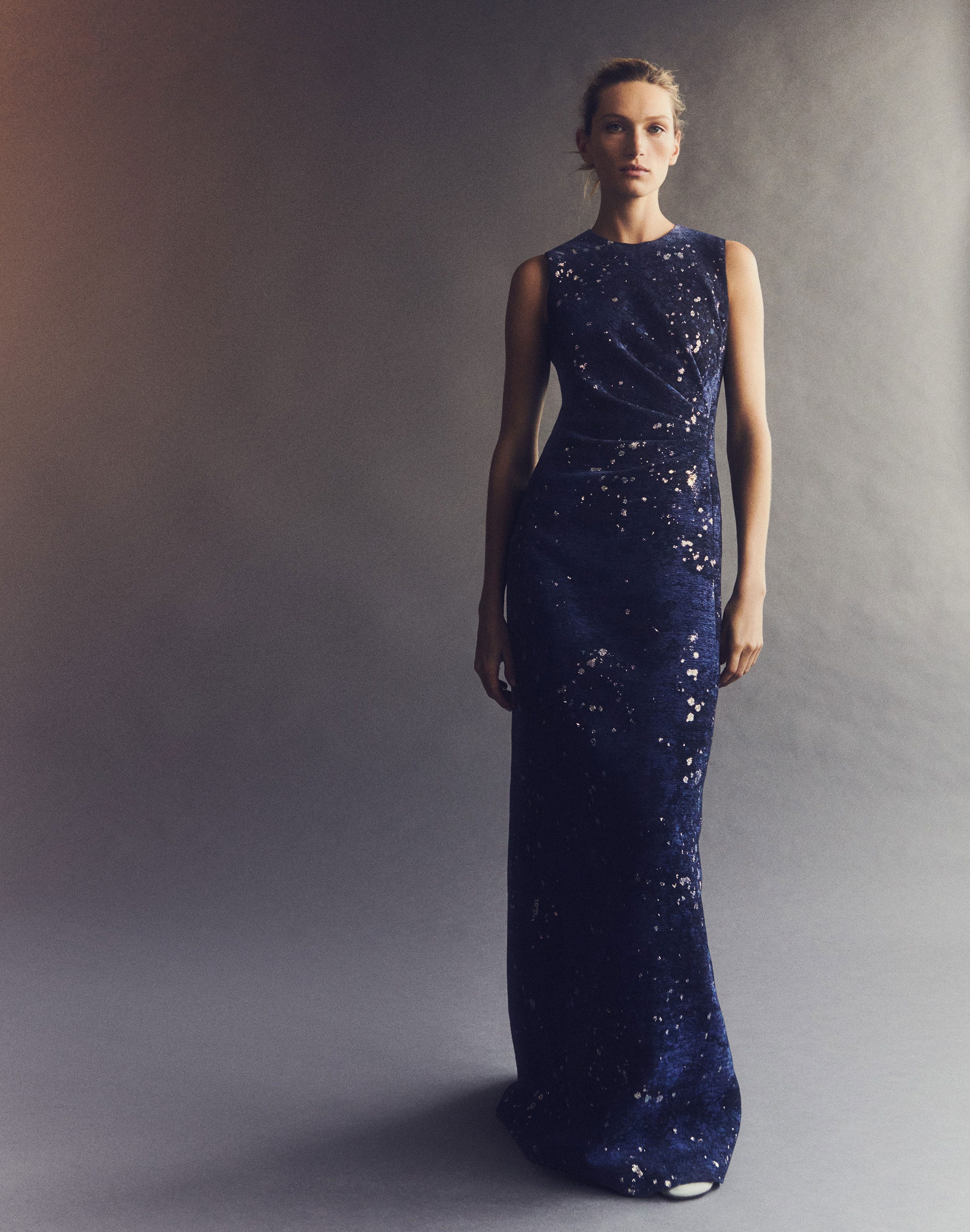 Cosmos Chenille Jacquard Gown