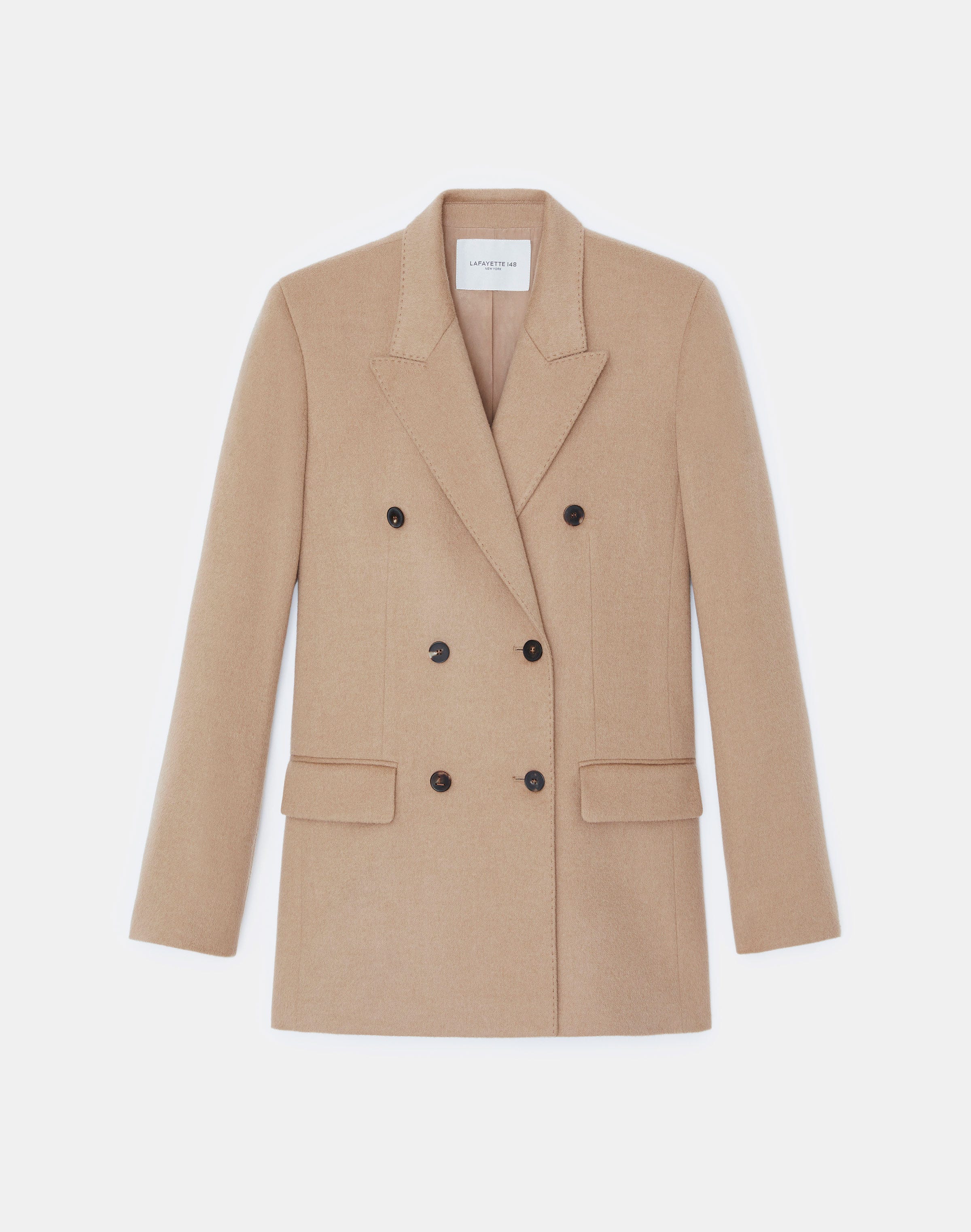 Camel Hair Double-Breasted Trinity Blazer