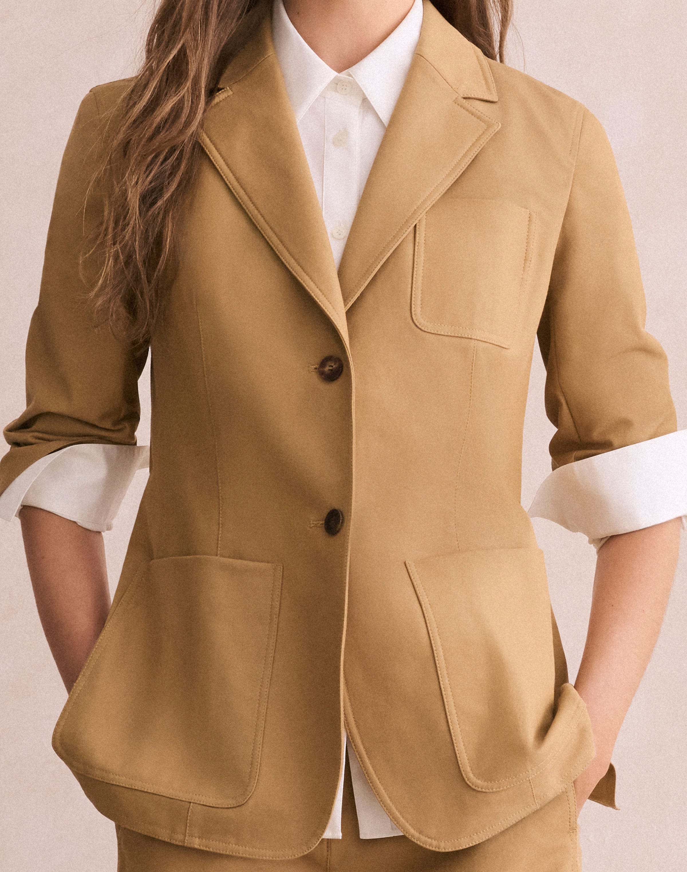 Techno Stretch Twill Three Pocket Blazer