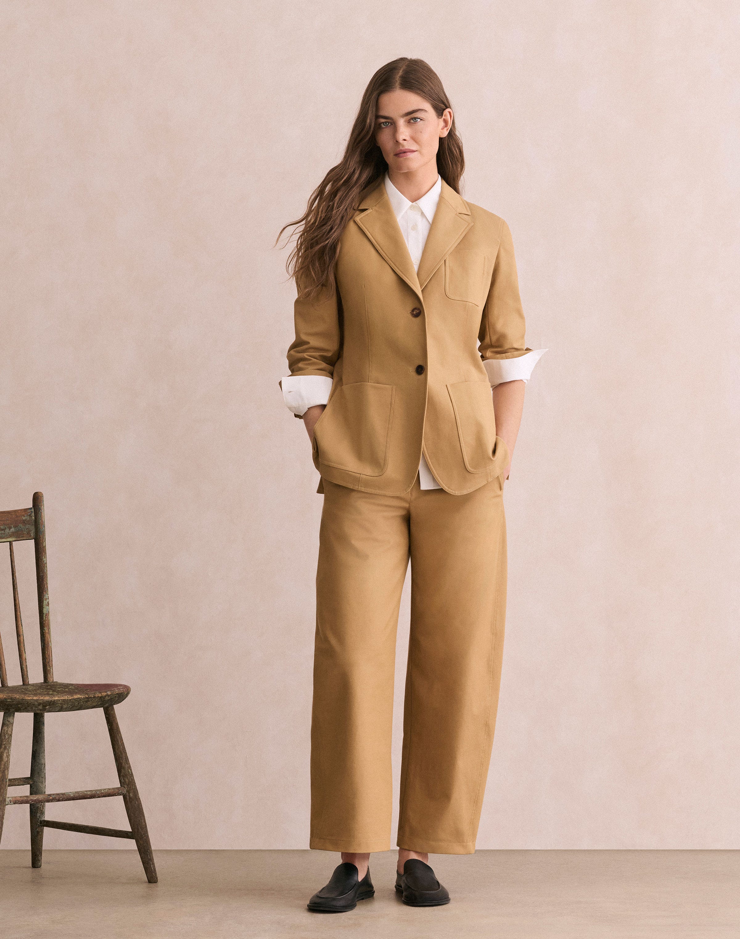 Techno Stretch Twill Three Pocket Blazer