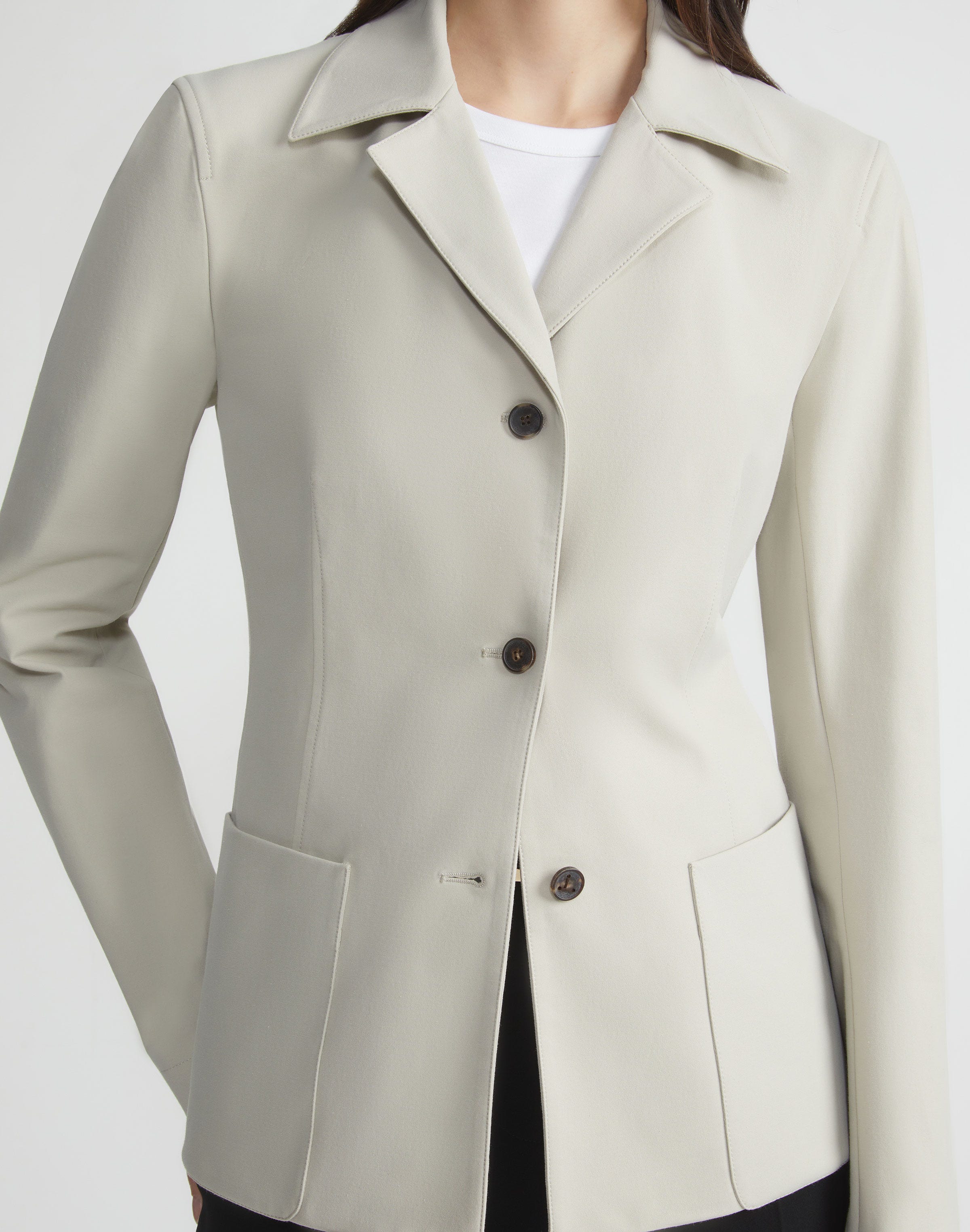 Techno Stretch Twill Patch Pocket Blazer