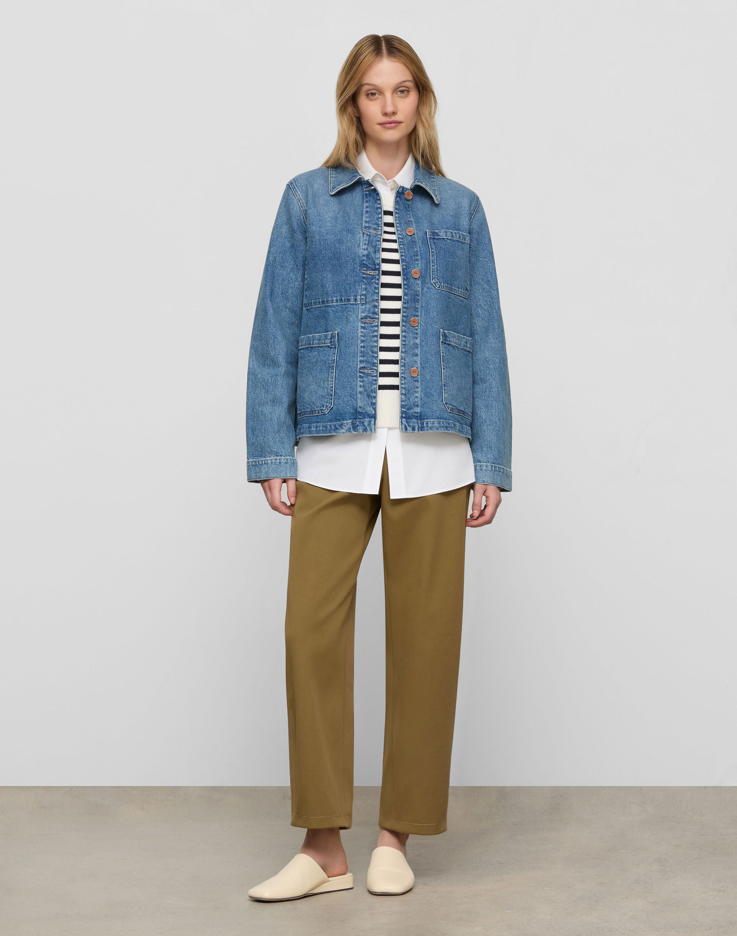 L148 Denim Patch Pocket Jacket
