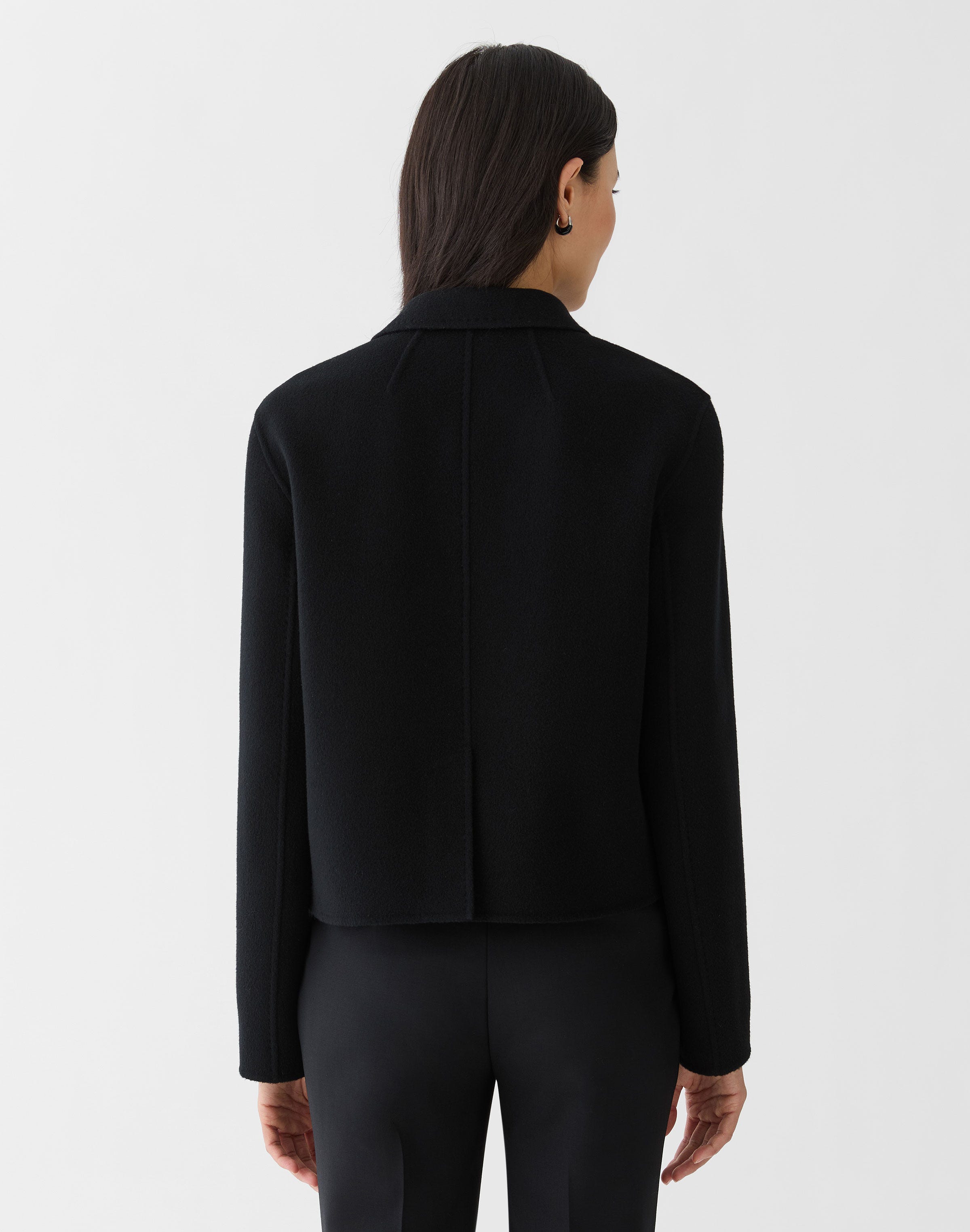 Wool-Cashmere Double Face Notch Lapel Blazer