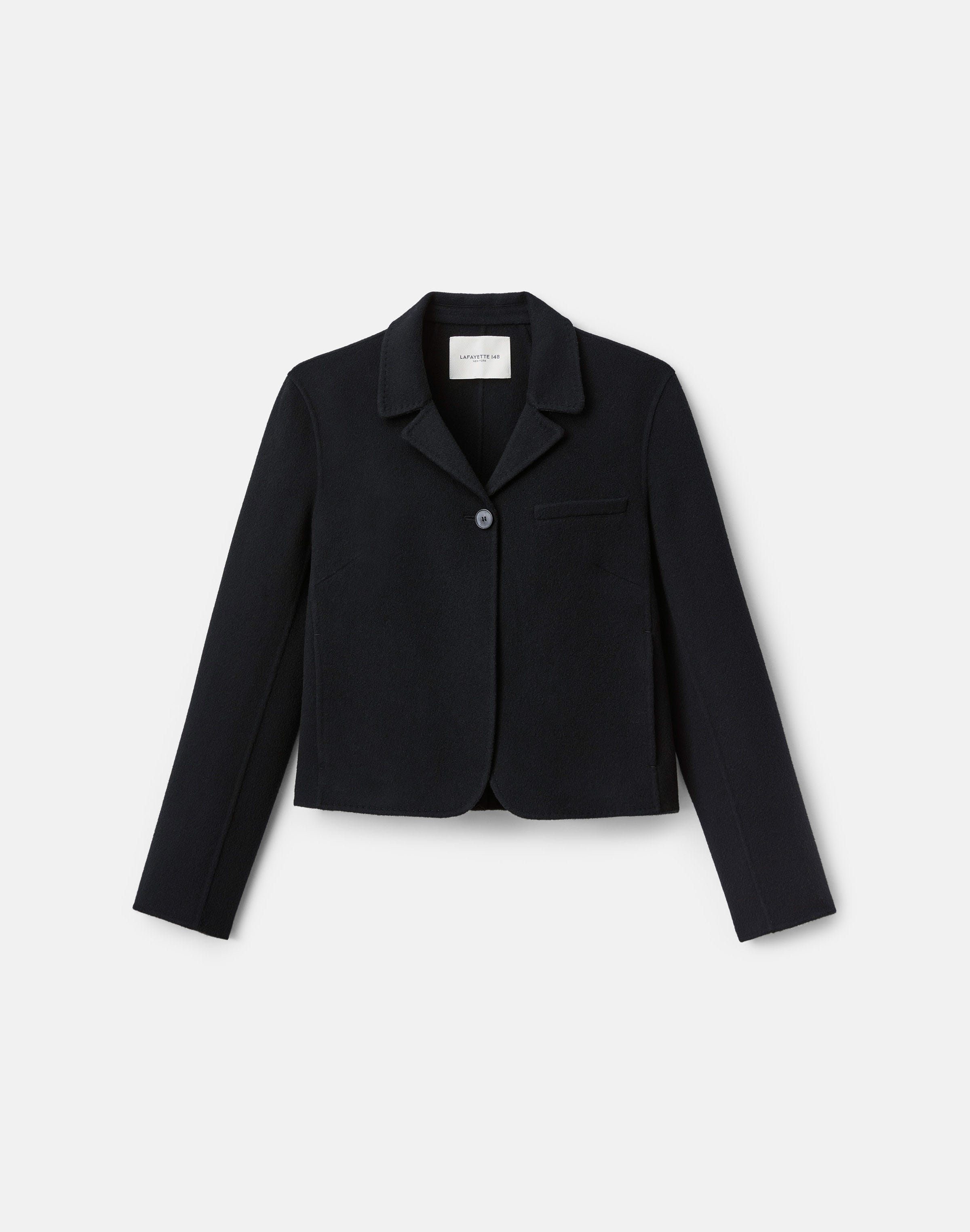 Wool-Cashmere Double Face Notch Lapel Blazer