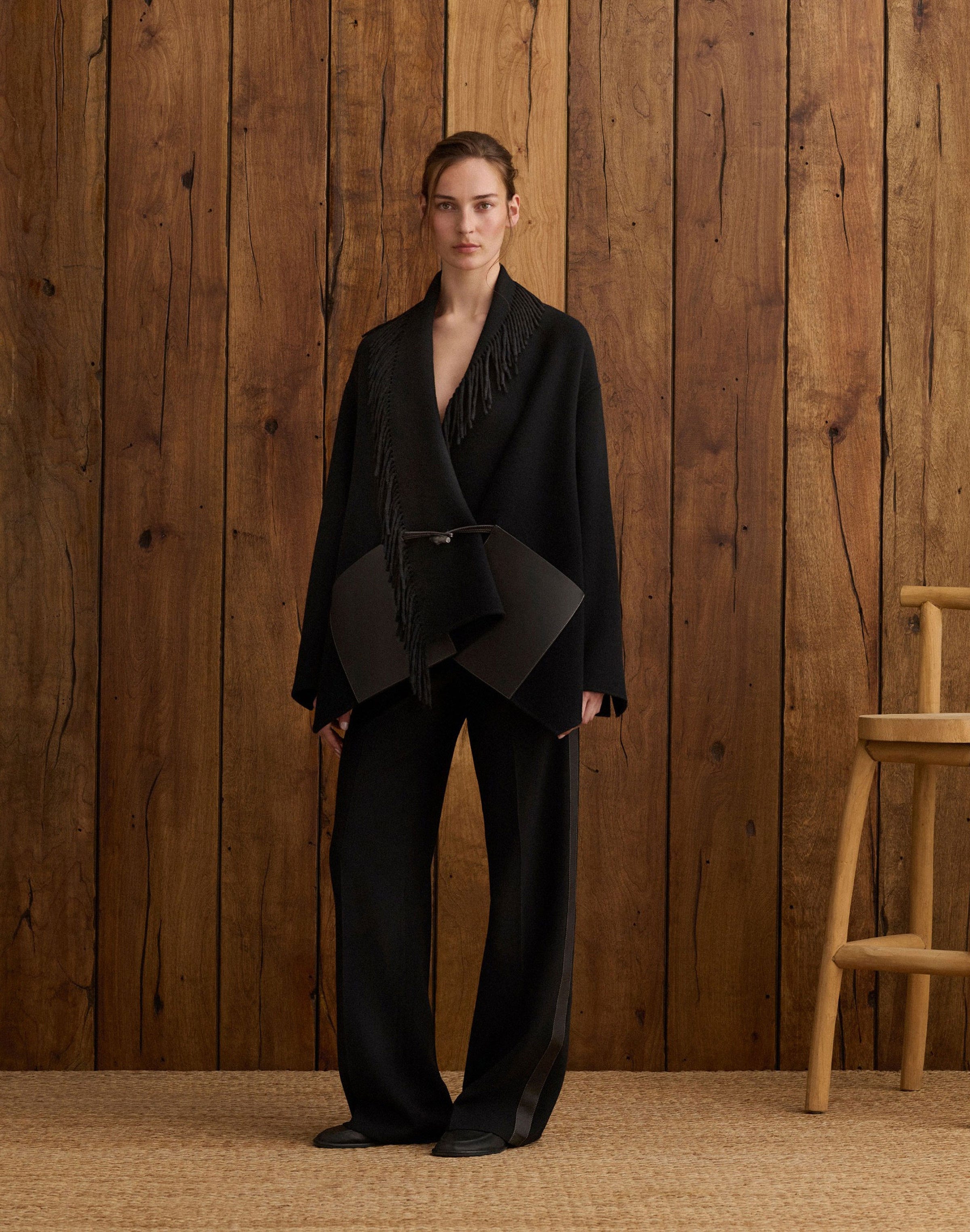 Wool-Cashmere Double Face Jacket and Clark Pant