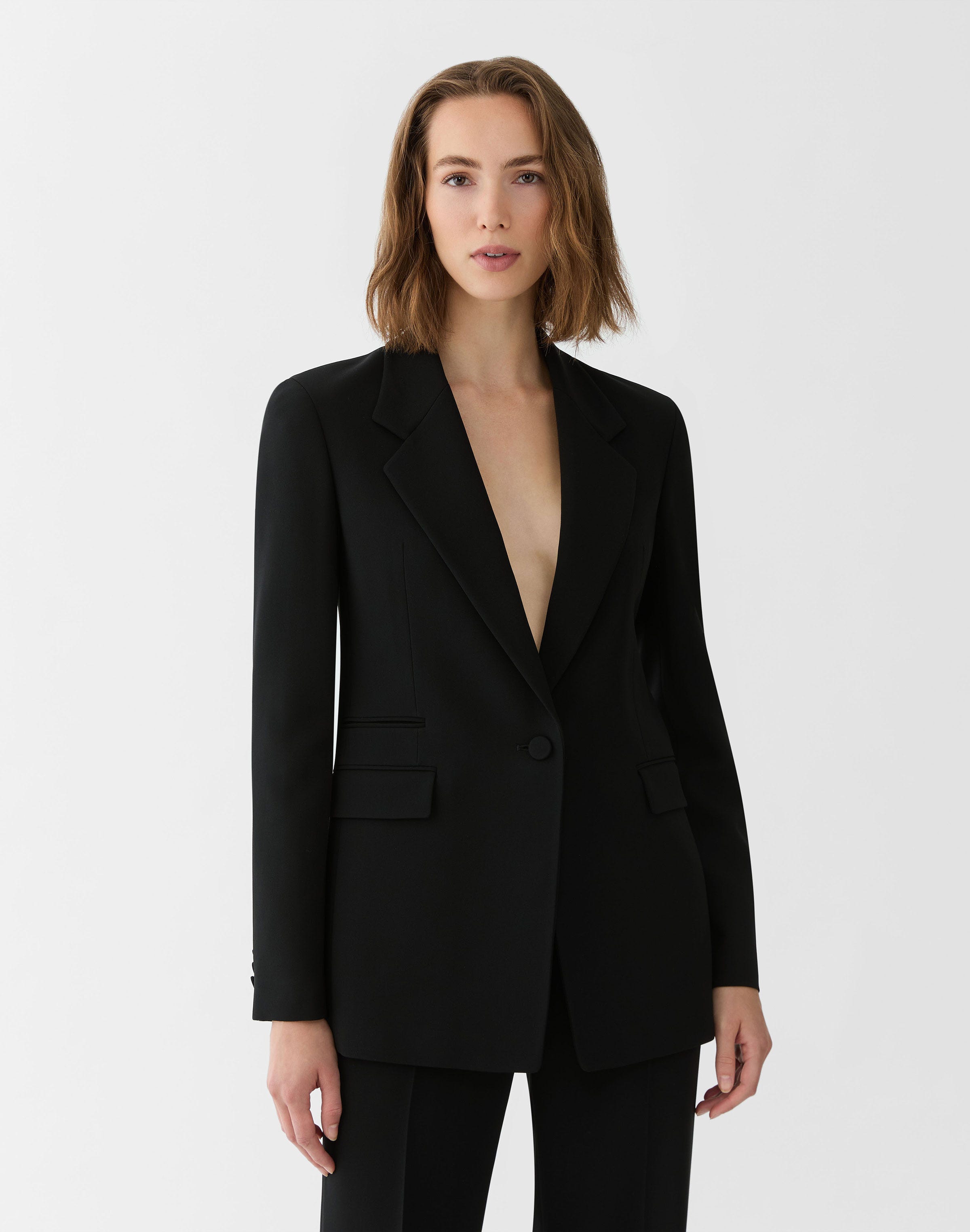 Responsible Finesse Crepe Three Pocket Blazer