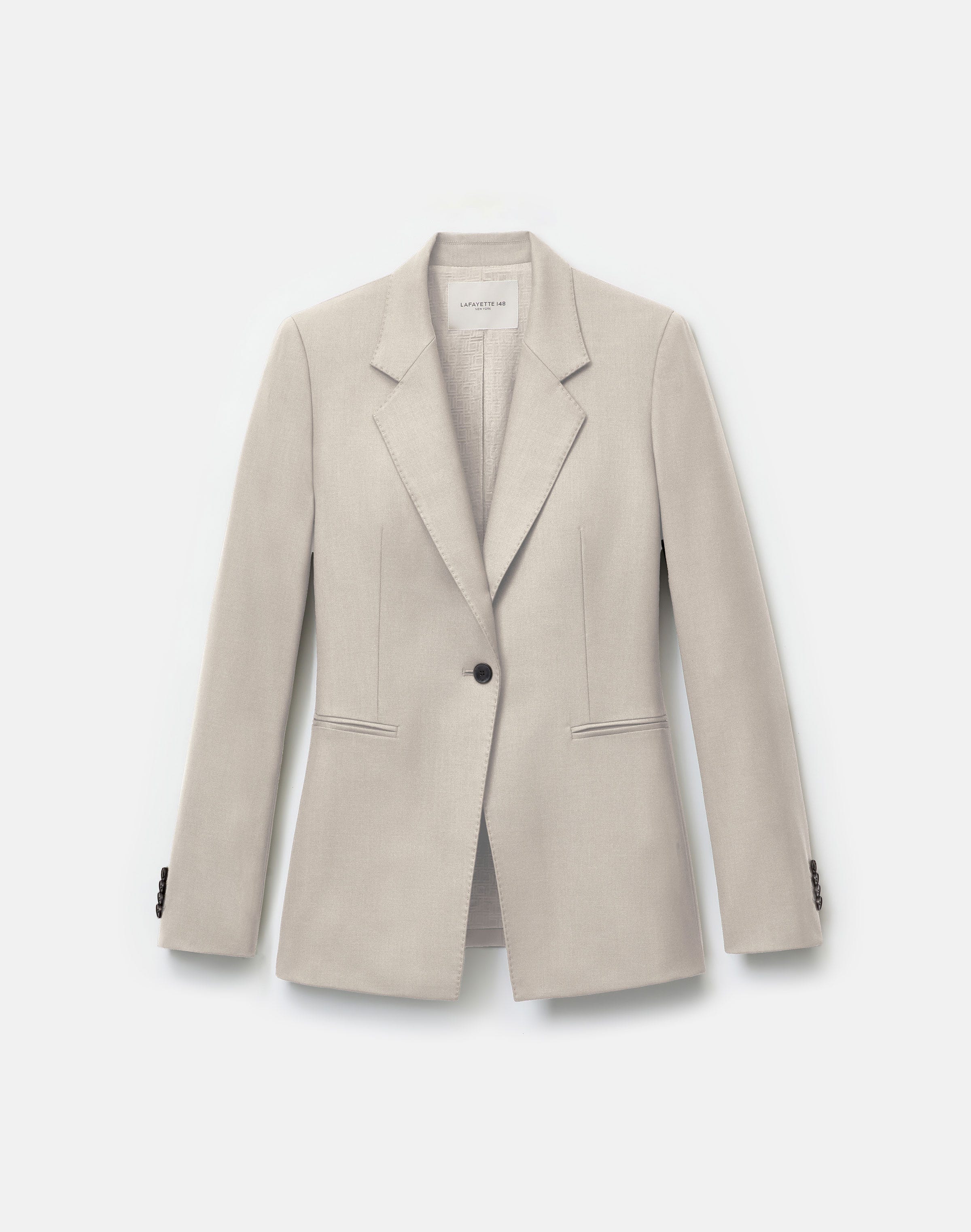 Responsible Stretch Wool Single Button Blazer