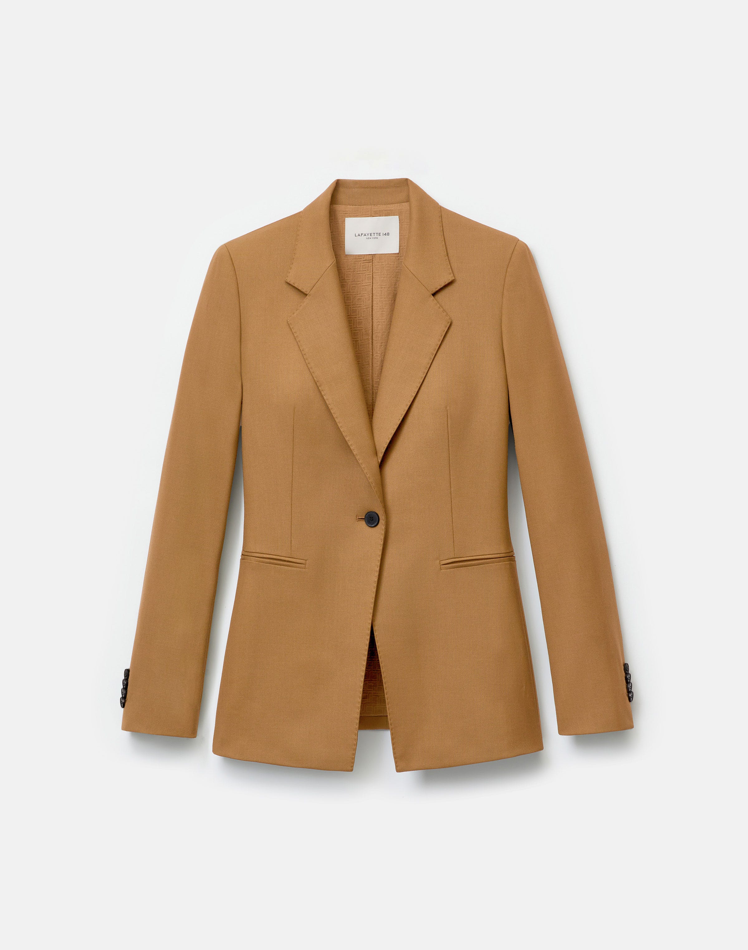 Responsible Stretch Wool Single Button Blazer