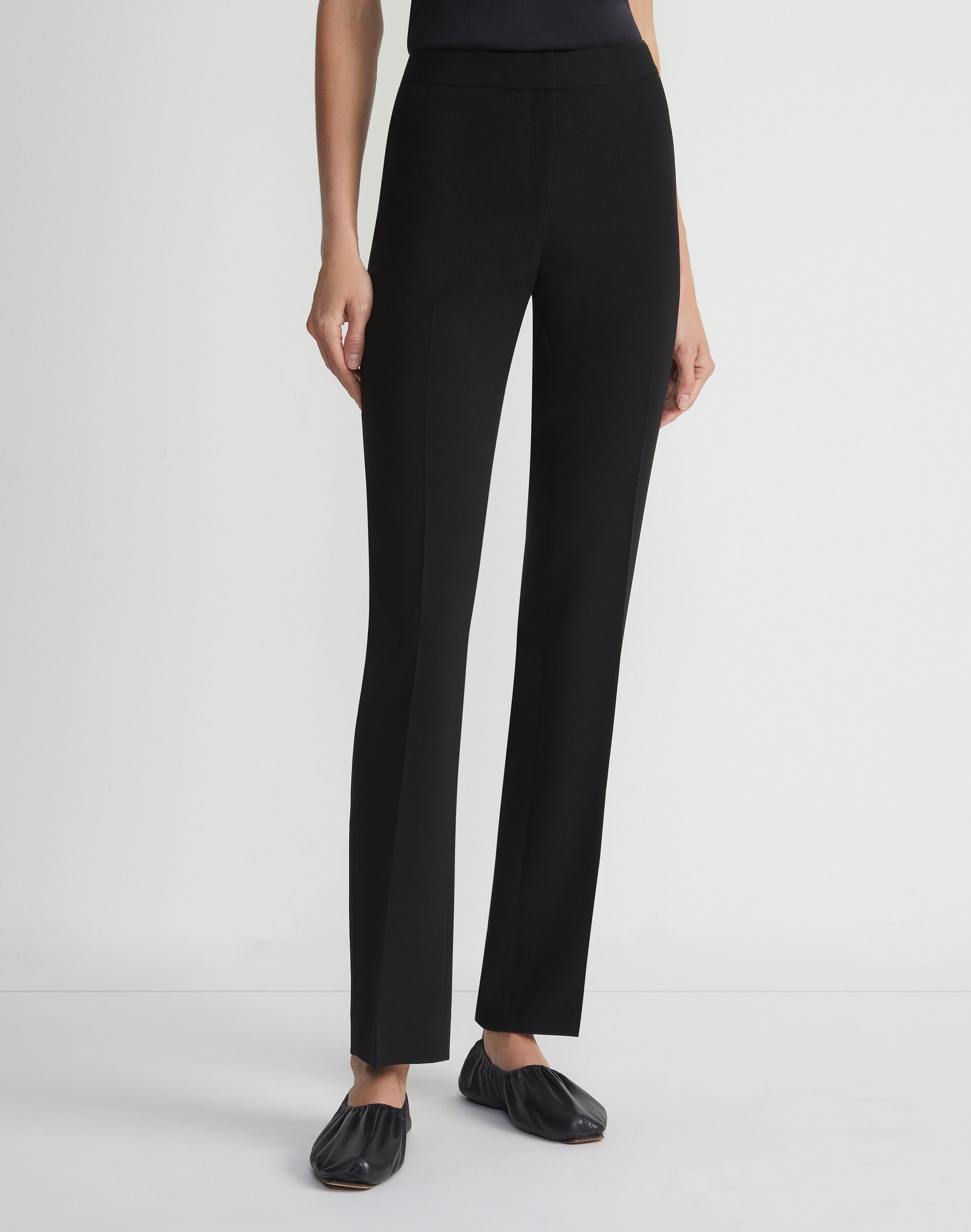 Plus-Size Finesse Crepe Barrow Pant