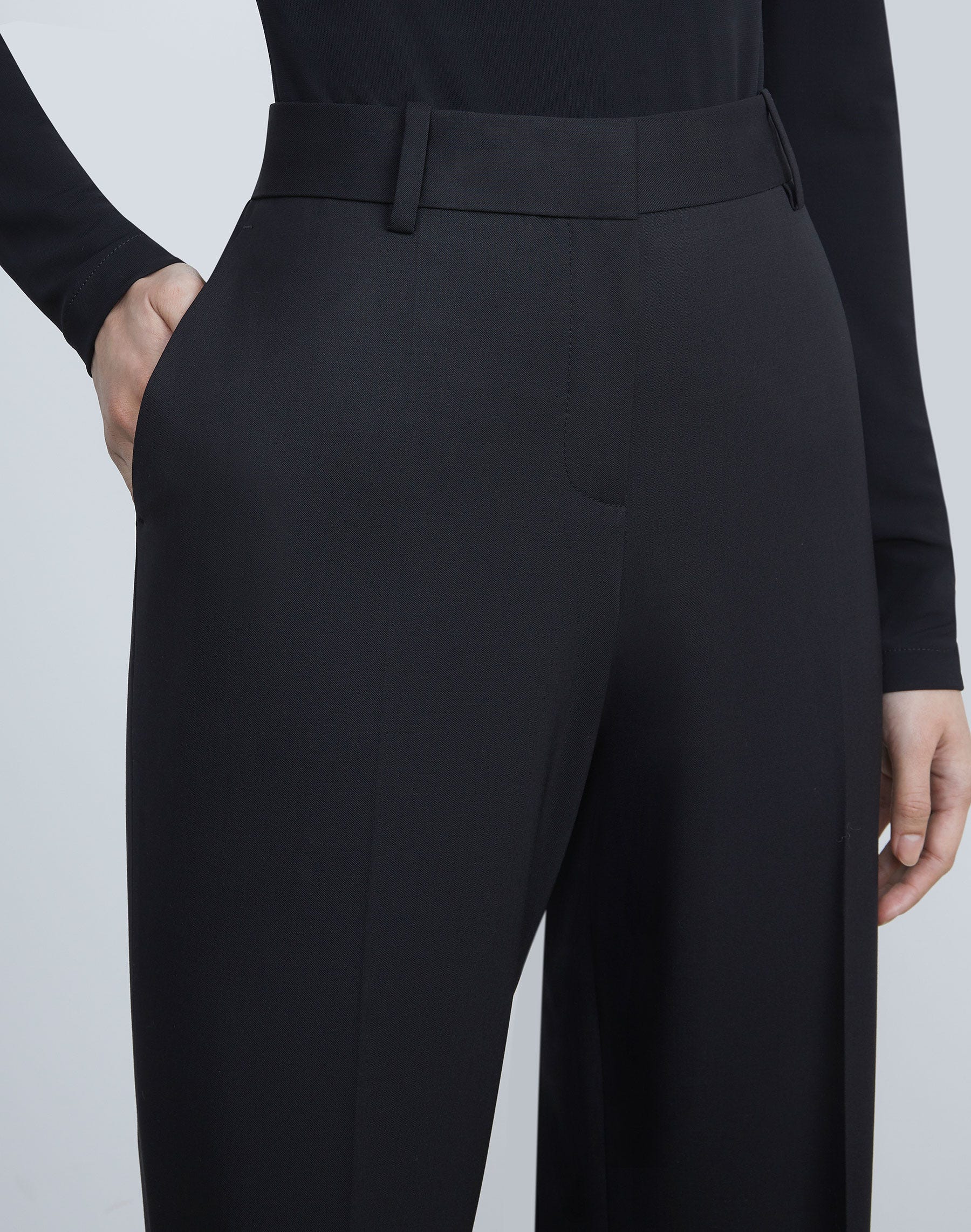 Petite Stretch Wool Gates Pant