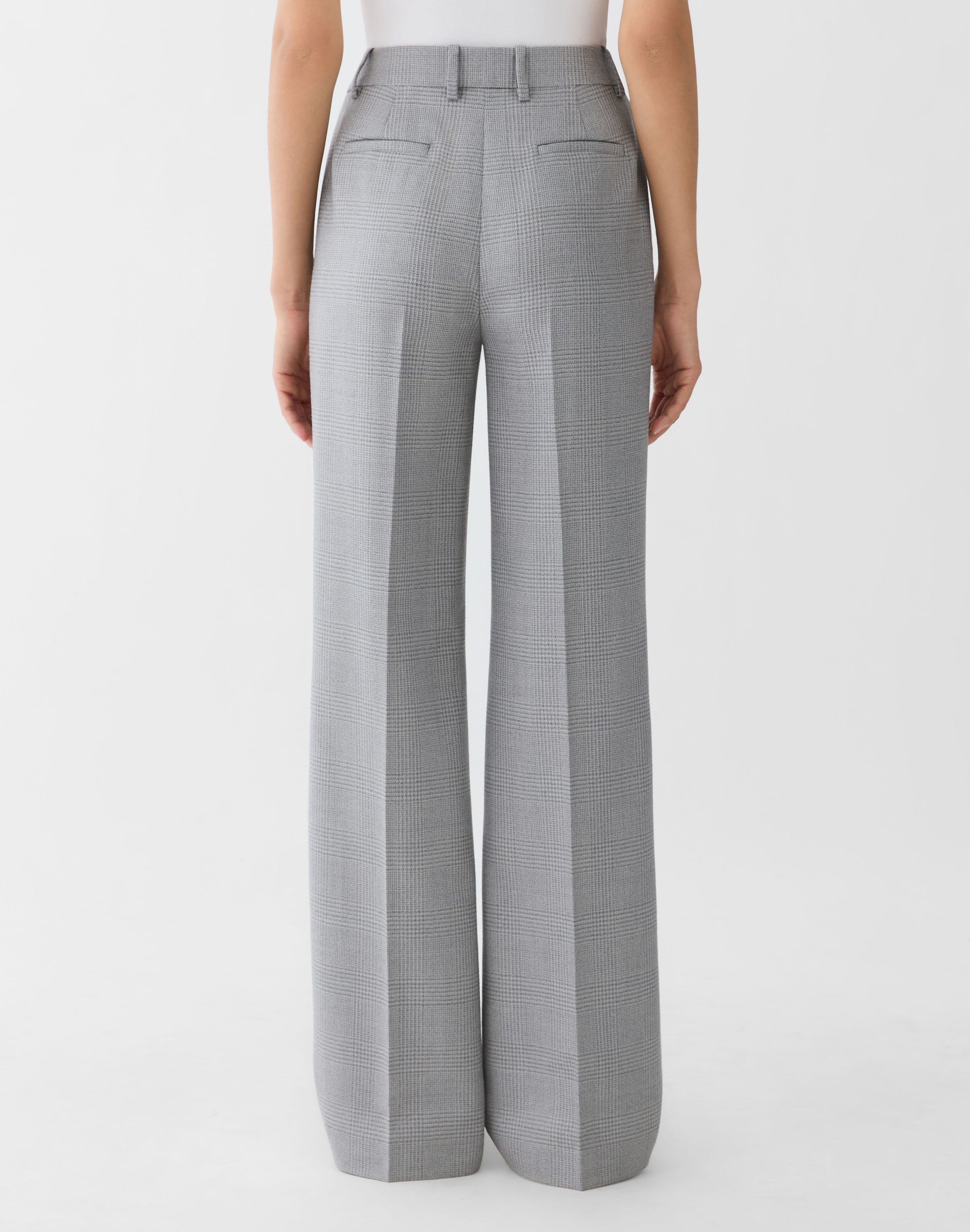 Plus-Size Wool Glen Plaid Gates Straight Pant