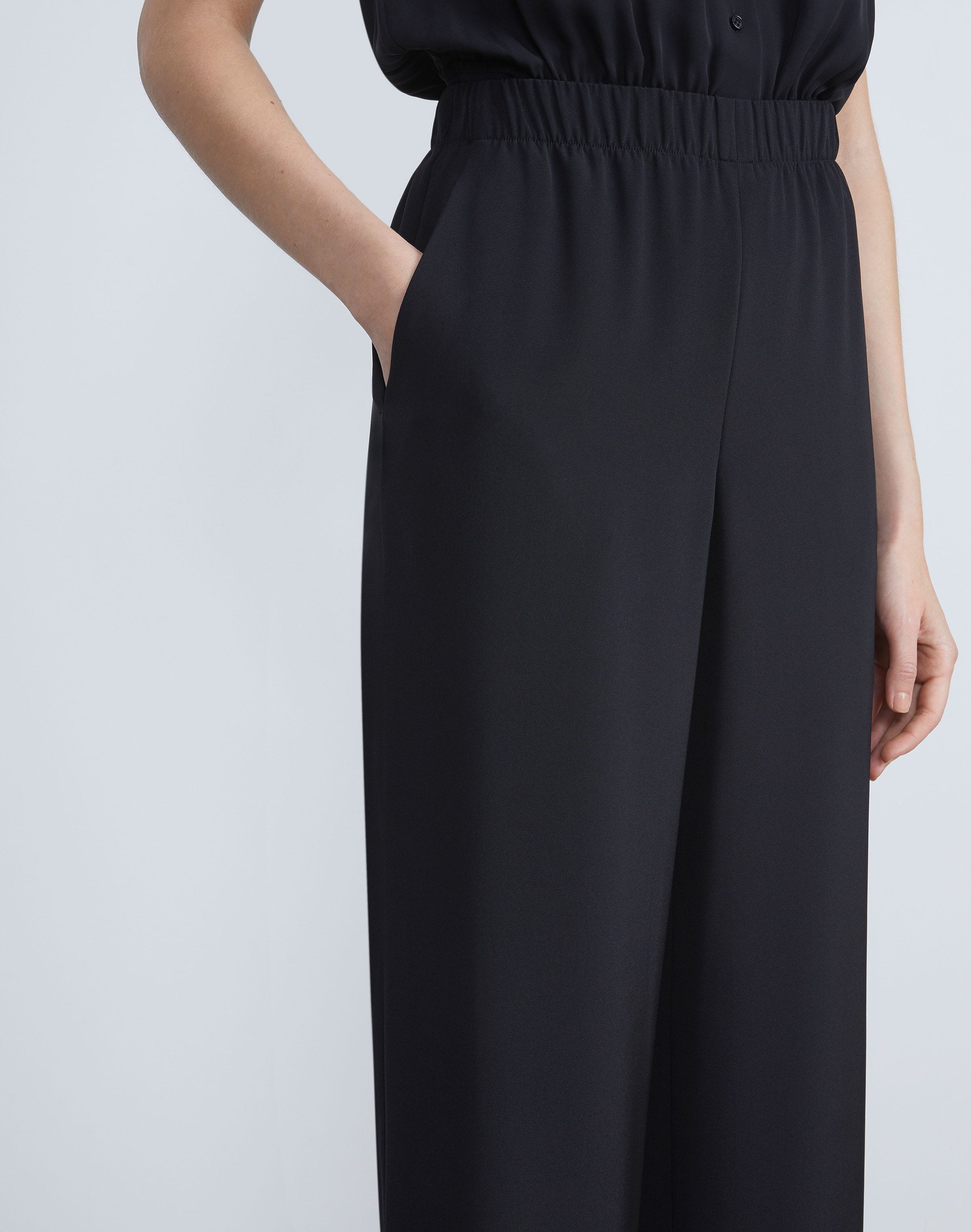 Organic Silk Crepe De Chine Perry Pant