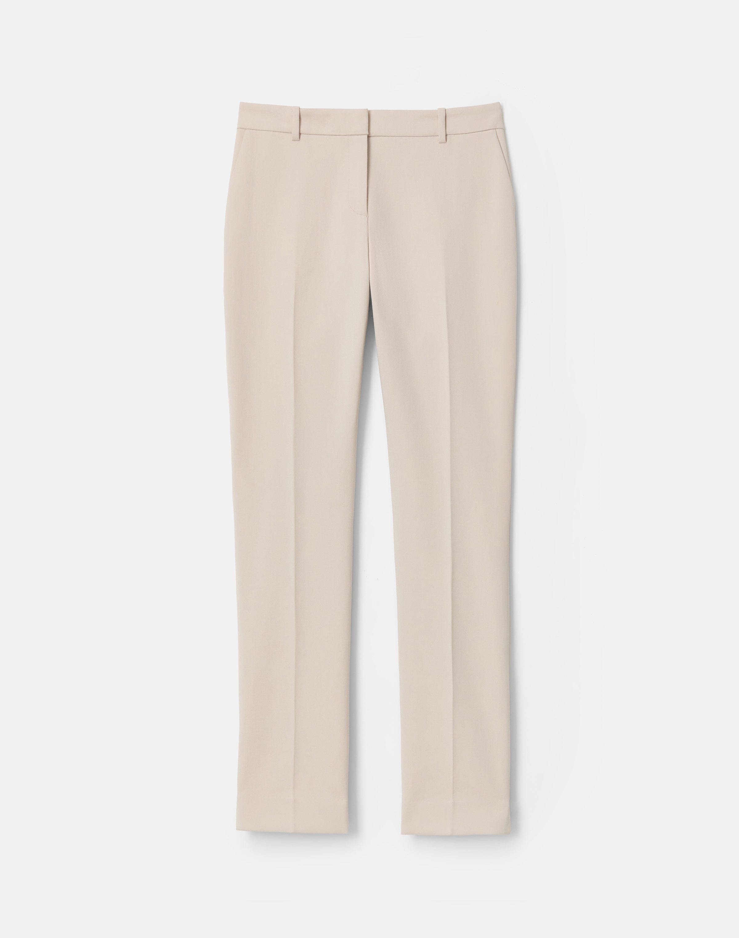 Petite Cotton Double Weave Twill Manhattan Cigarette Pant