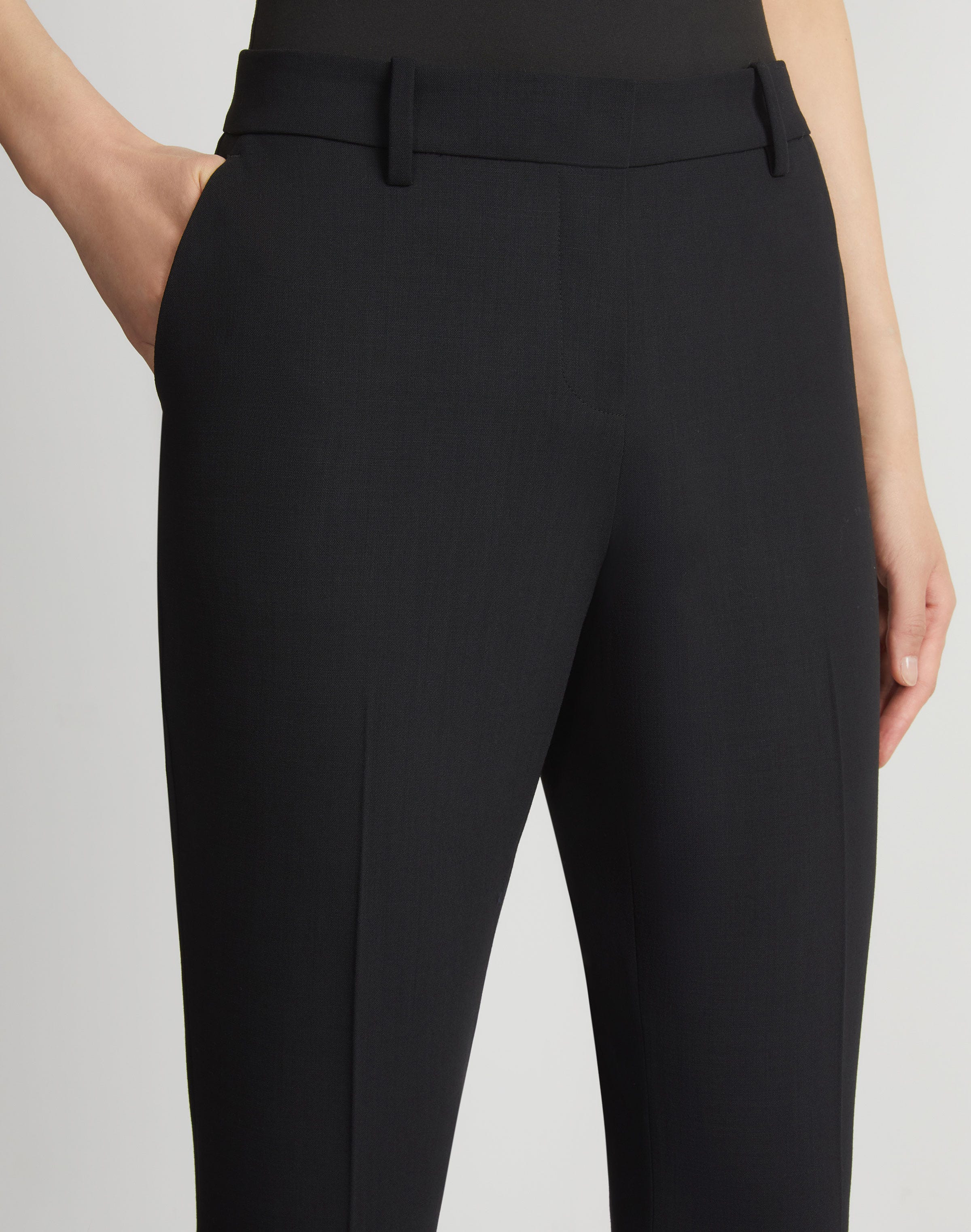Petite Responsible Wool Double Face Manhattan Cigarette Pant