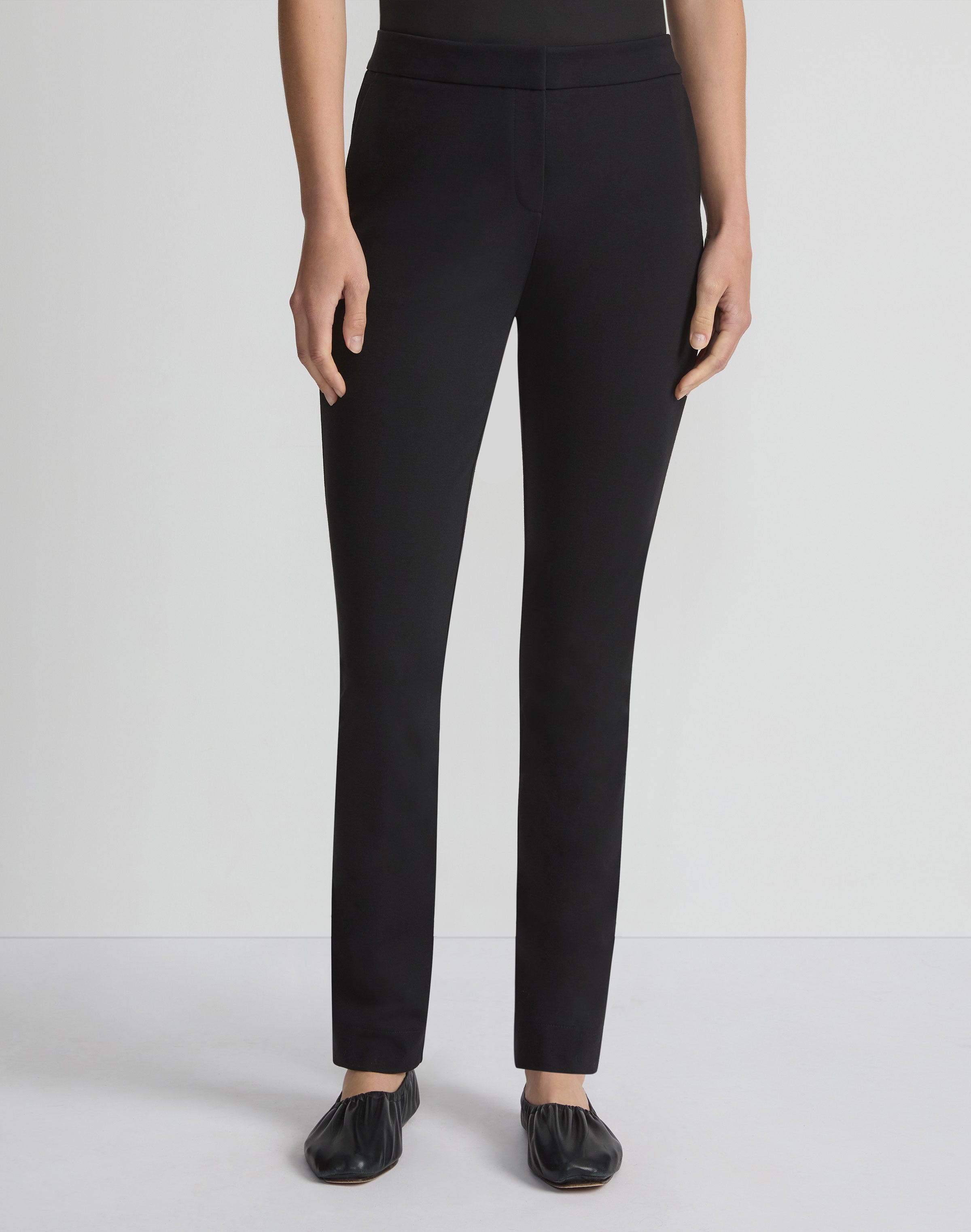 Plus-Size Regenerated Punto Milano Manhattan Cigarette Ankle Pant
