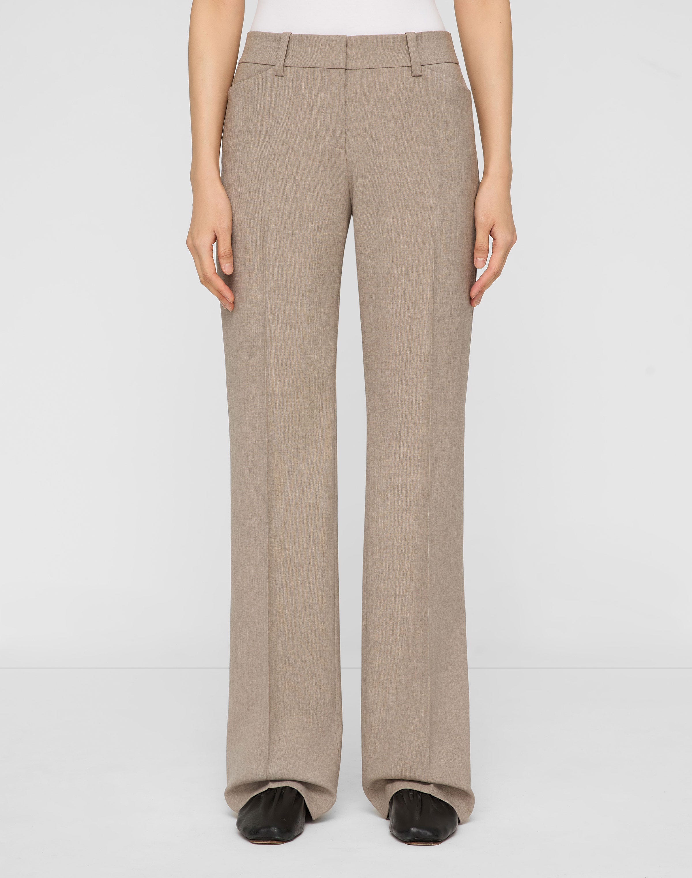 Plus-Size Responsible Stretch Wool Reade Straight Leg Pant