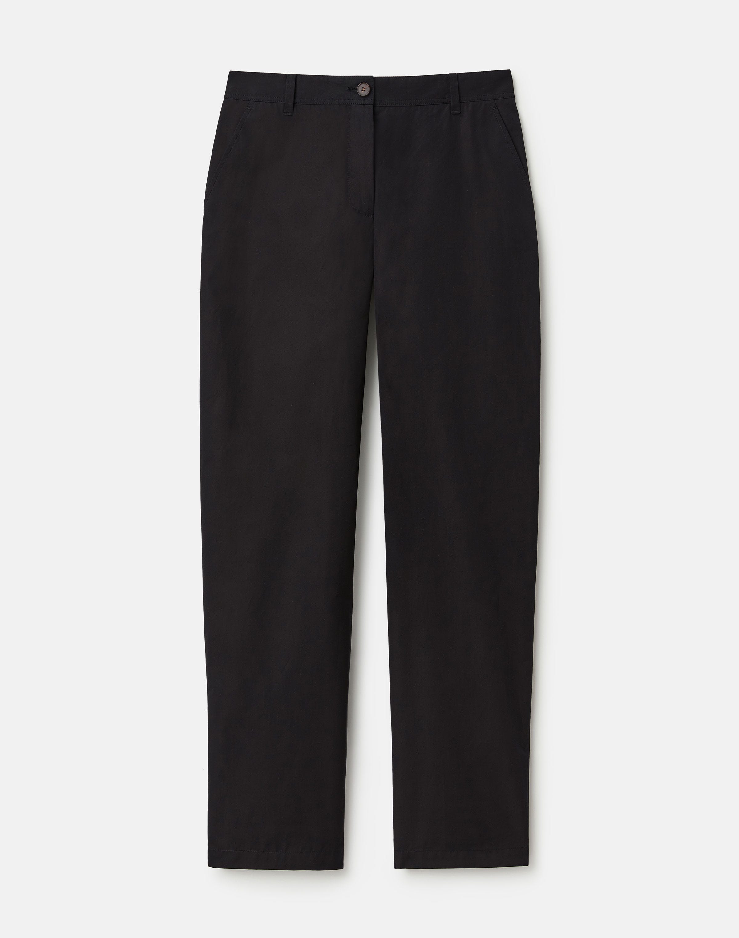 Organic Cotton Poplin Kent Barrel Leg Pant