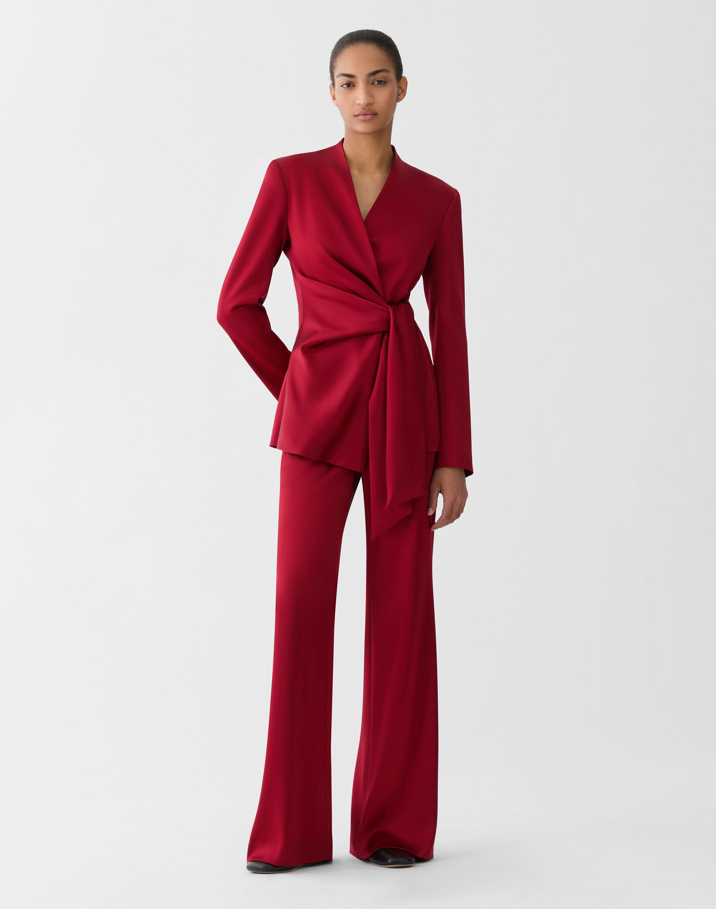 Satin Lafayette Flare Pant