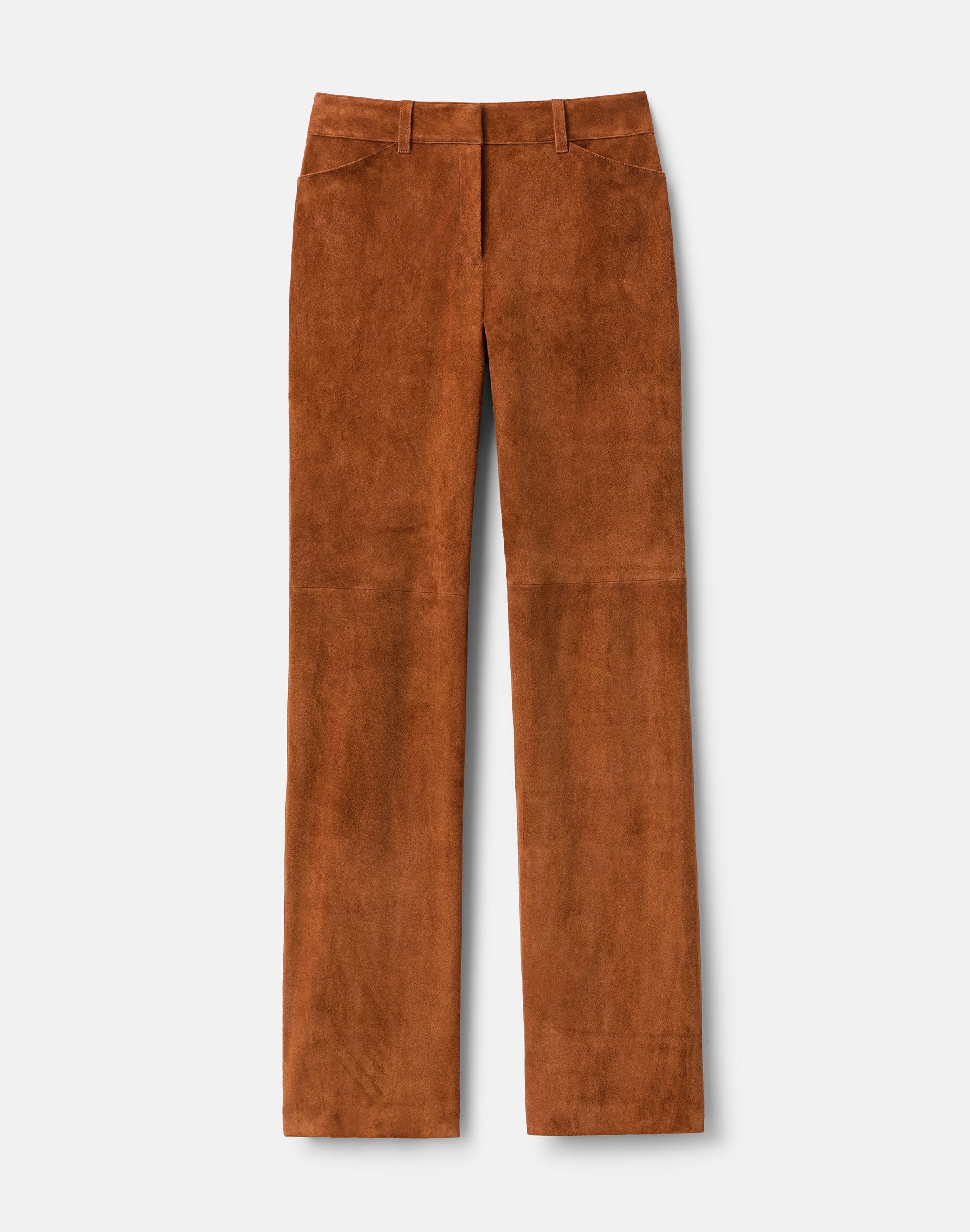 Stretch Suede Bond Straight Pant