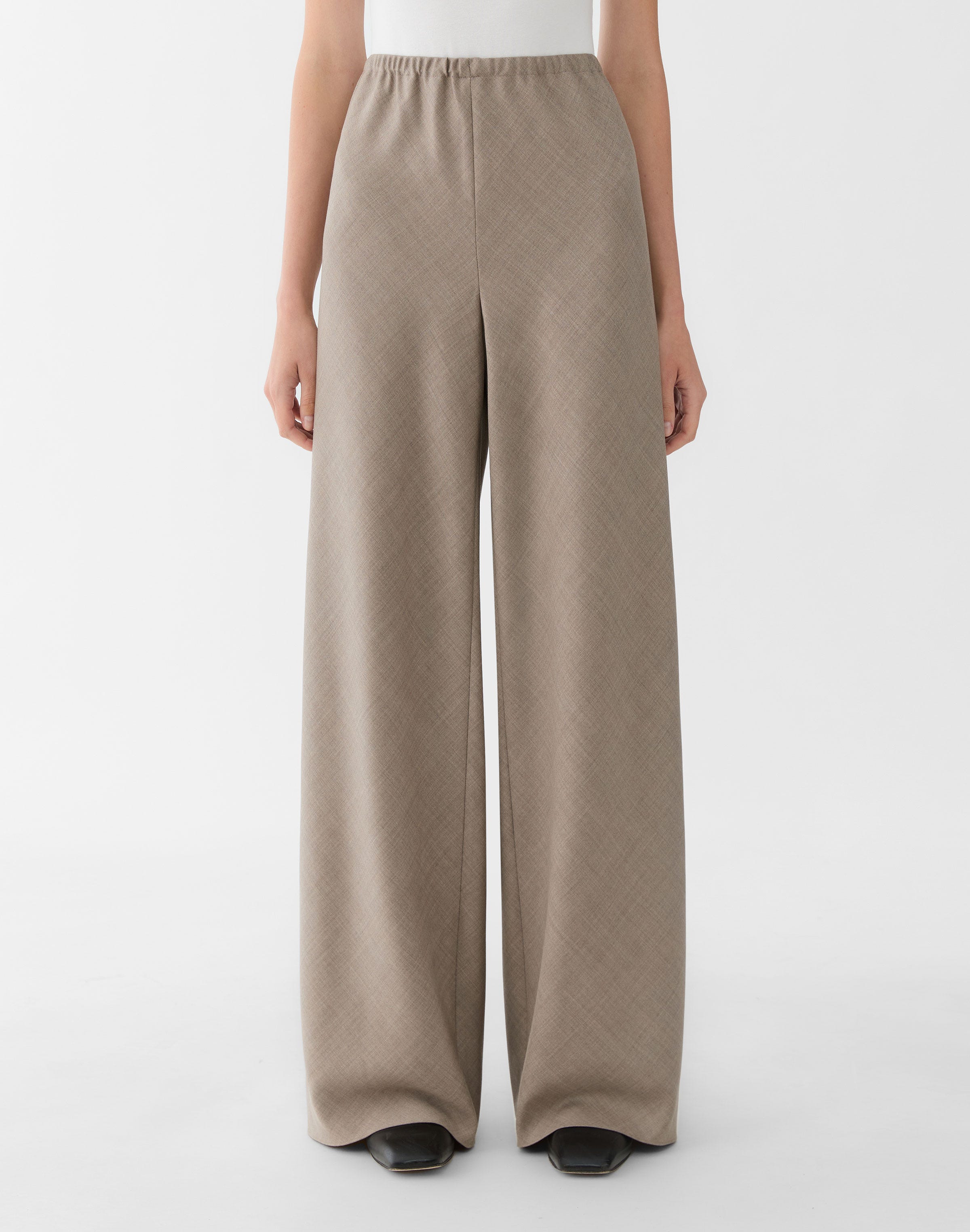 Fluid Wool Waverly Wide Leg Pant