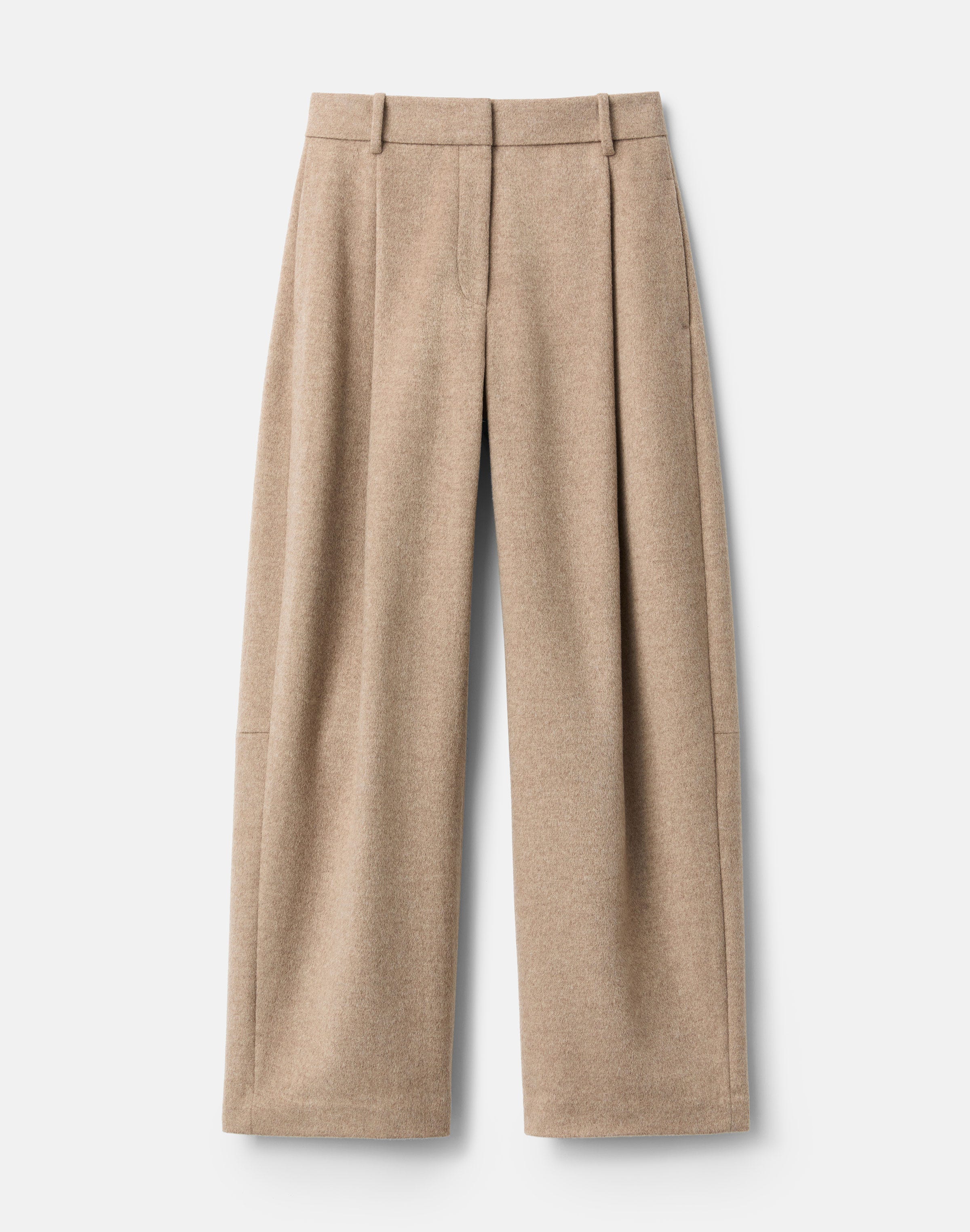 Brushed Wool-Cashmere Flannel Walker Pant