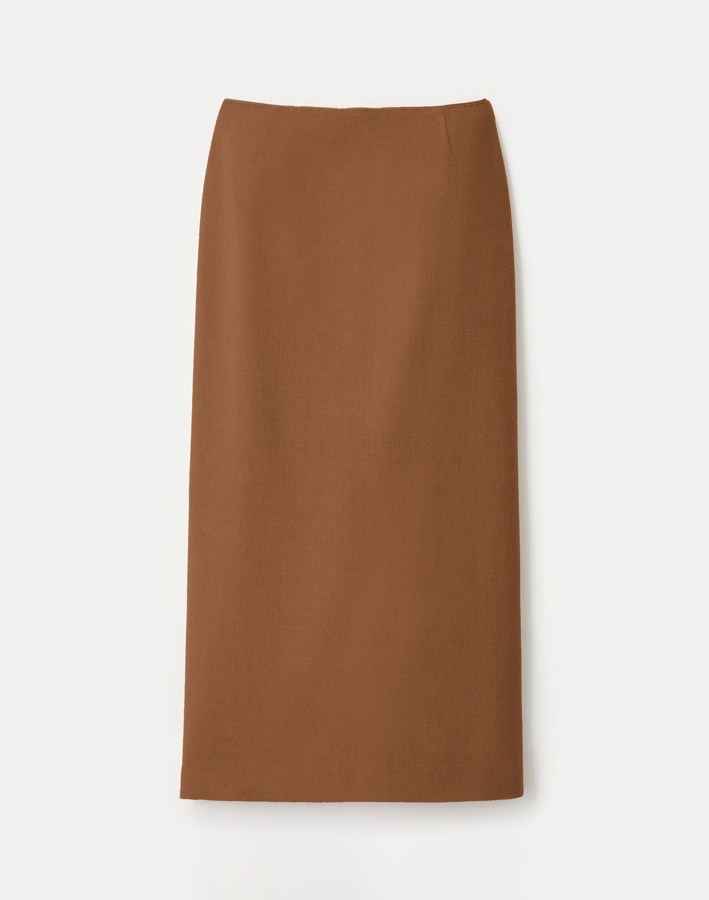 Camel Hair Slim Pencil Skirt