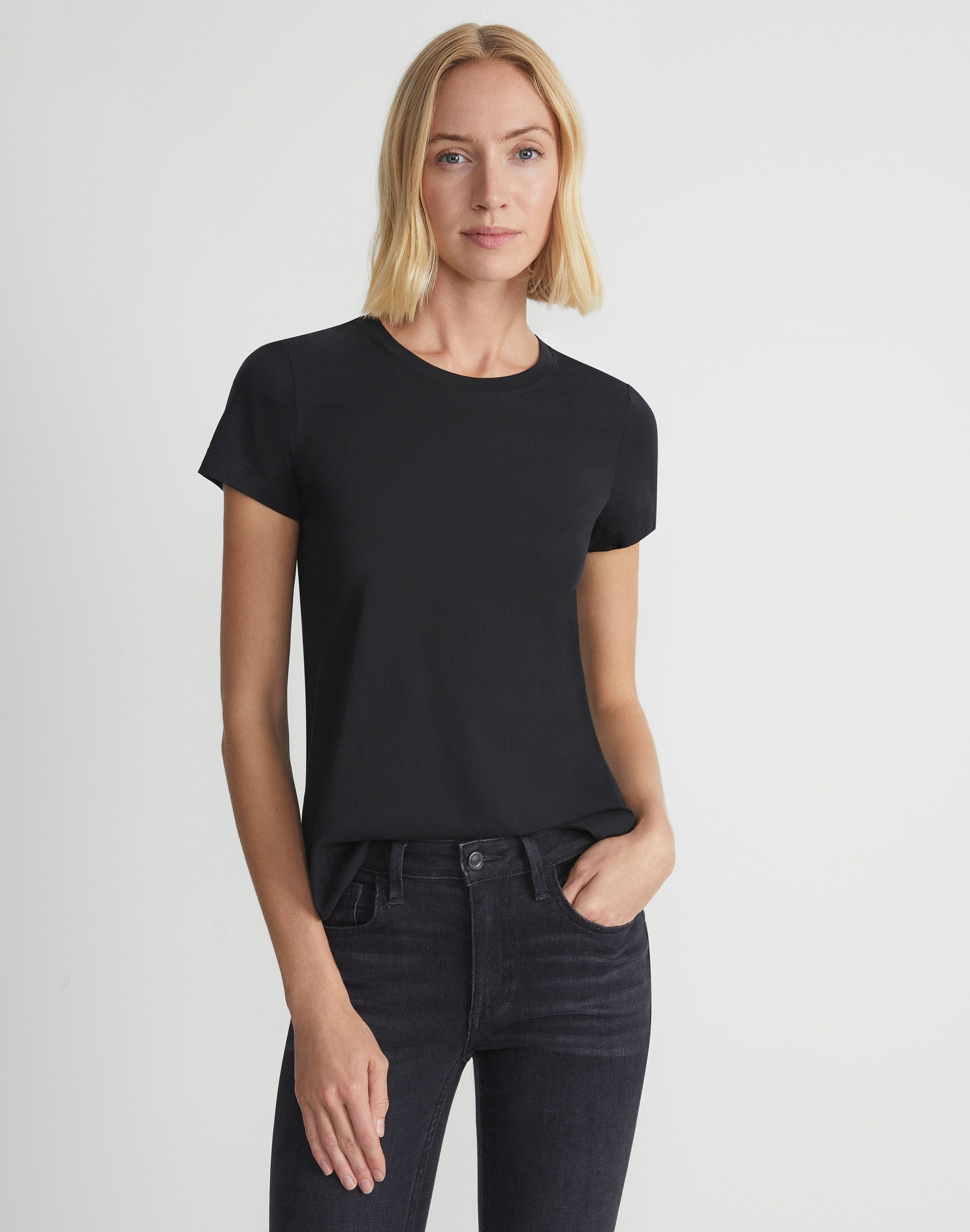 Petite Cotton Jersey Modern Tee