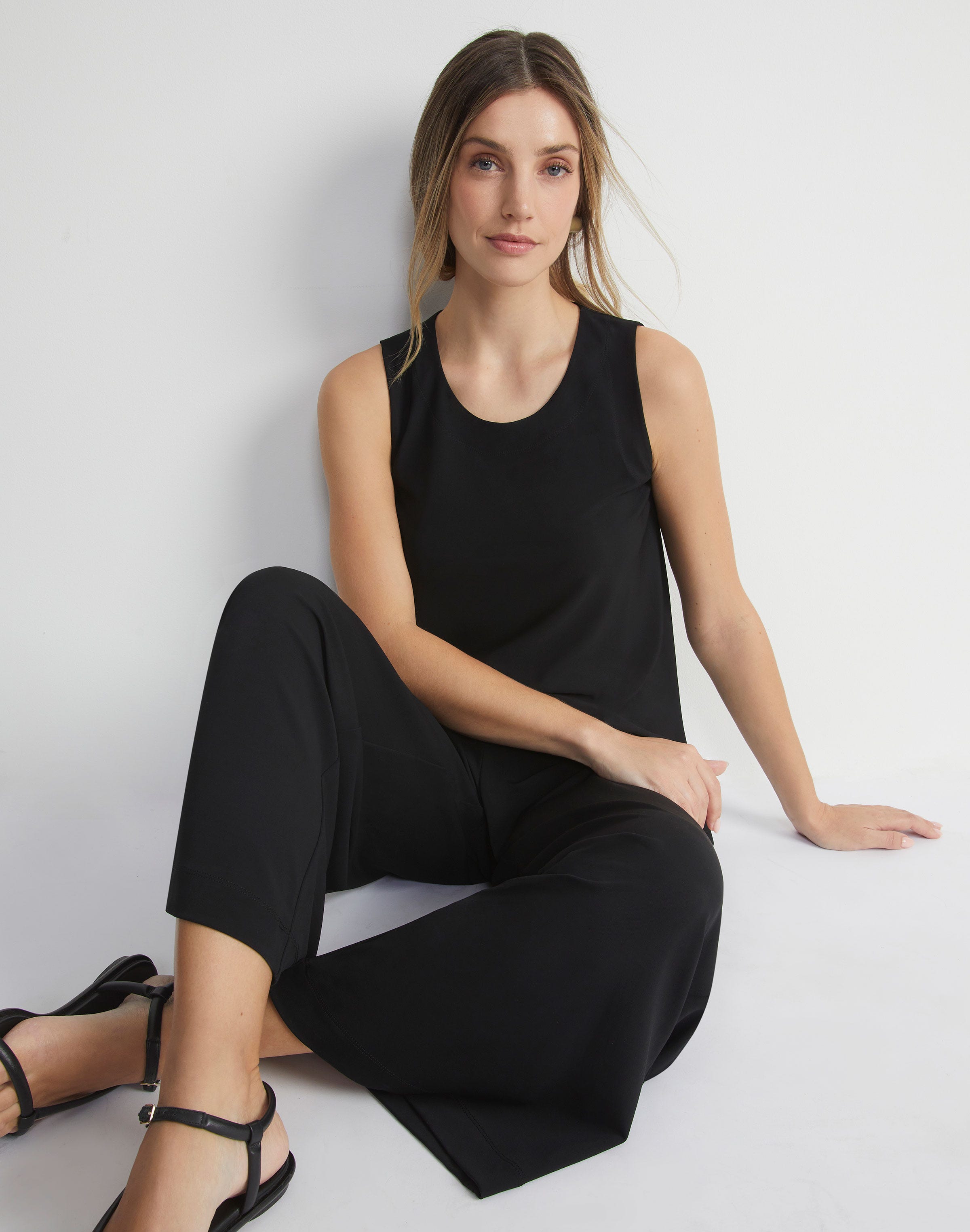 Petite Matte Jersey Scoop Neck Tank