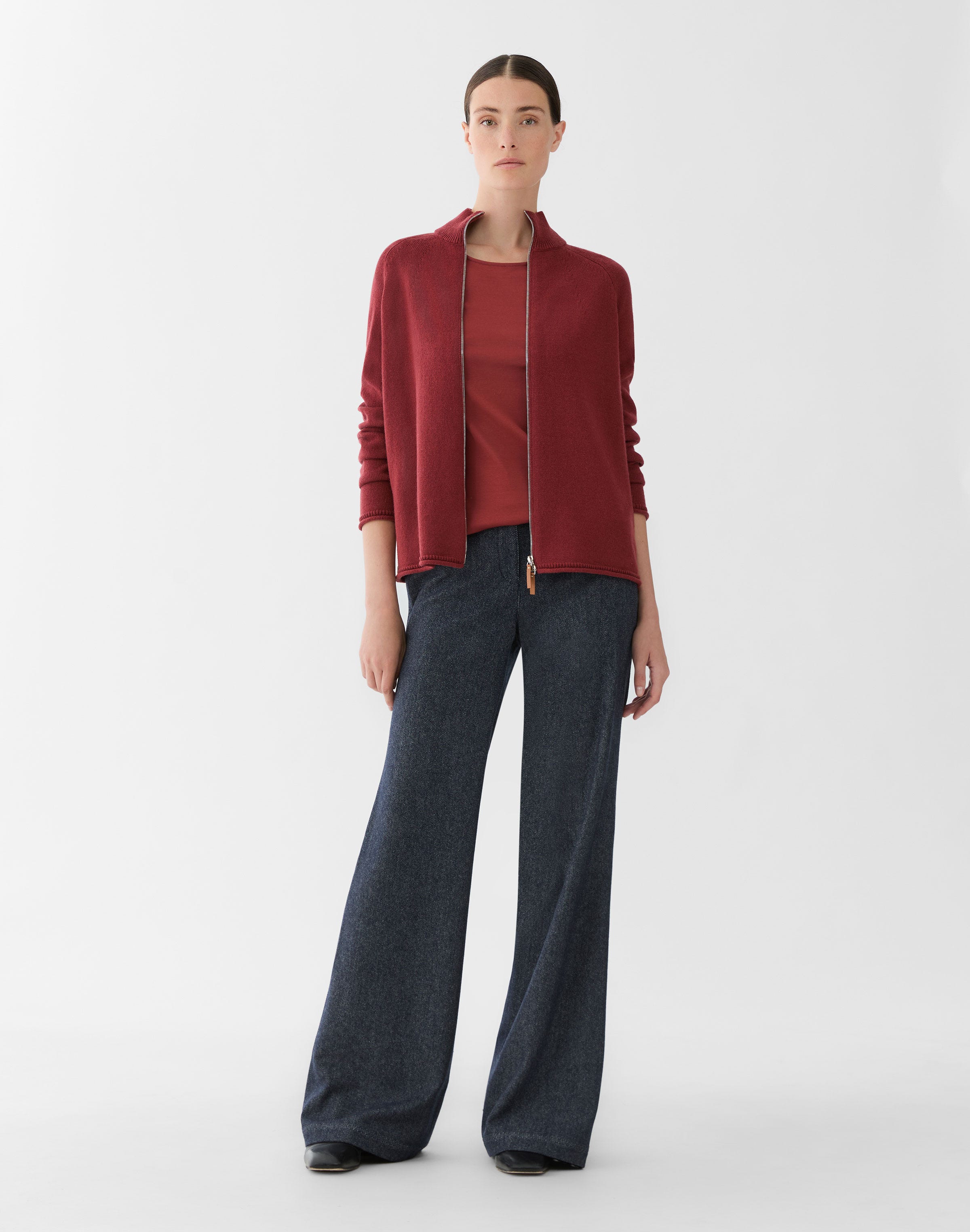 Plus-Size Cotton Rib Crewneck T-Shirt