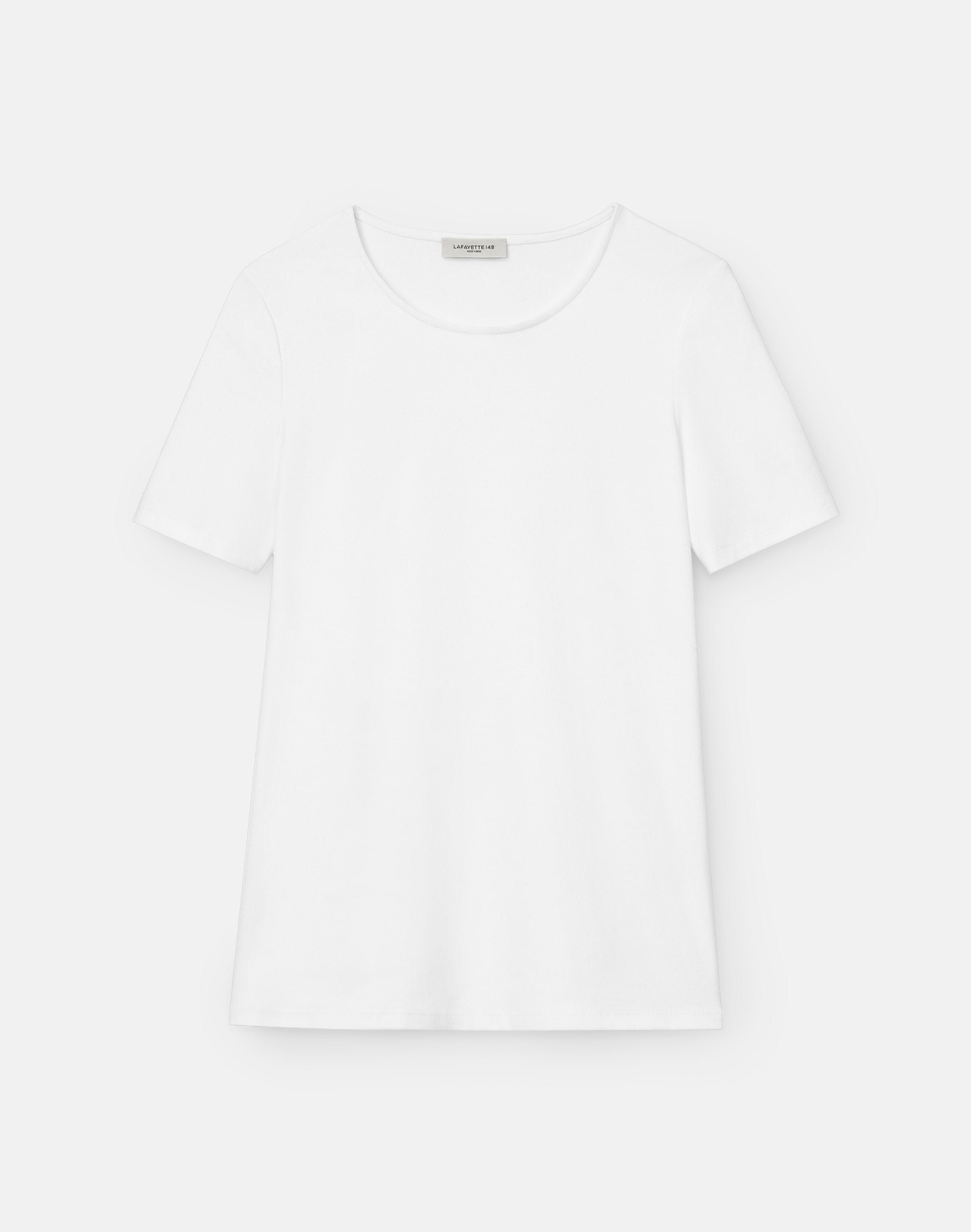 Cotton Rib Crewneck T-Shirt