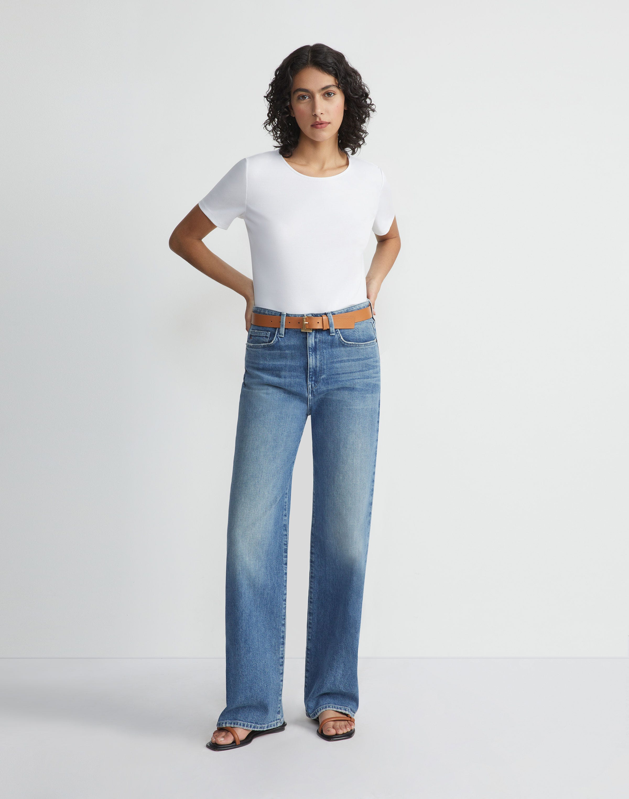 Cotton Rib Crewneck T-Shirt